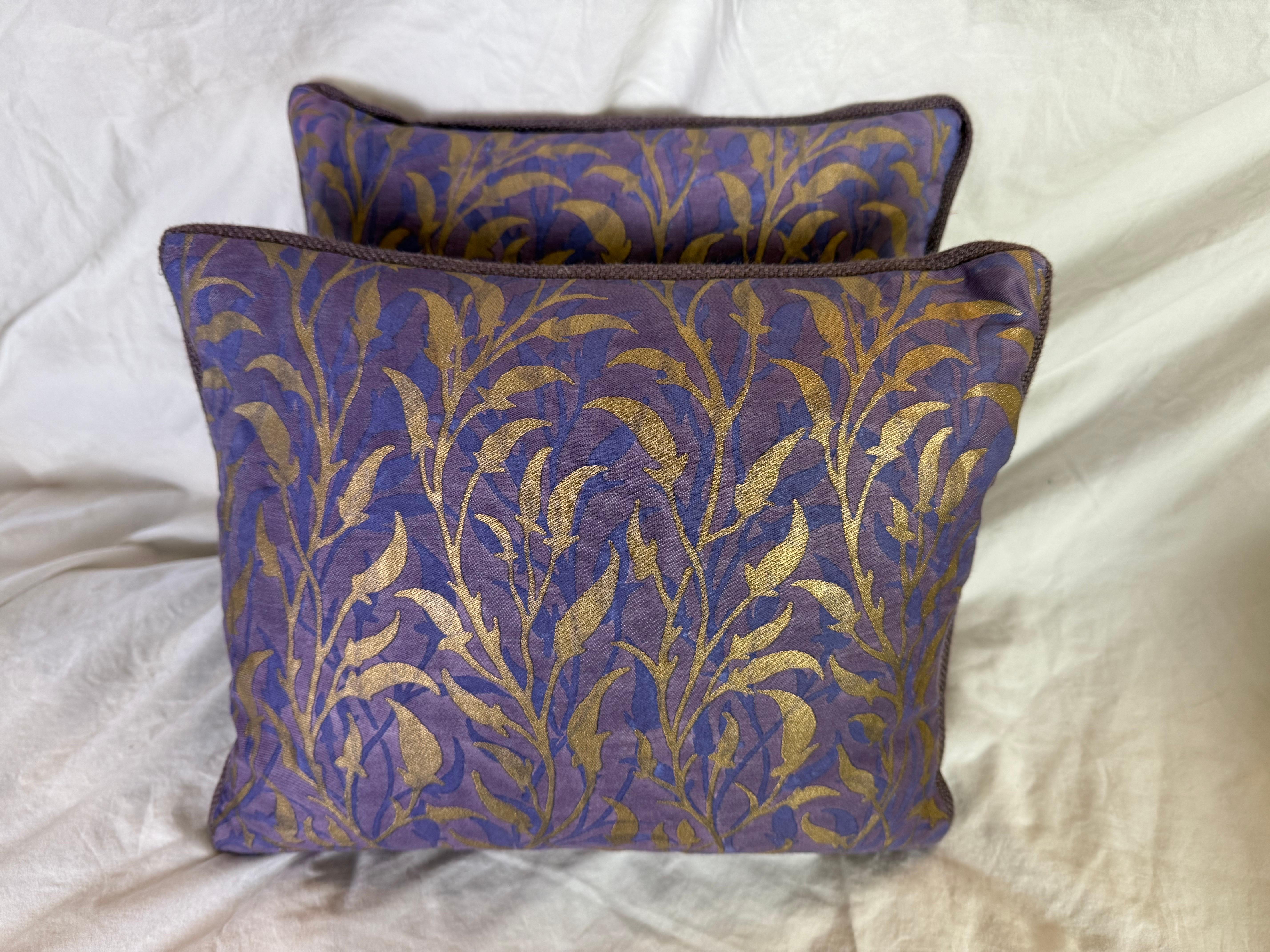 Pareja de almohadas textiles Fortuny Moderno en venta