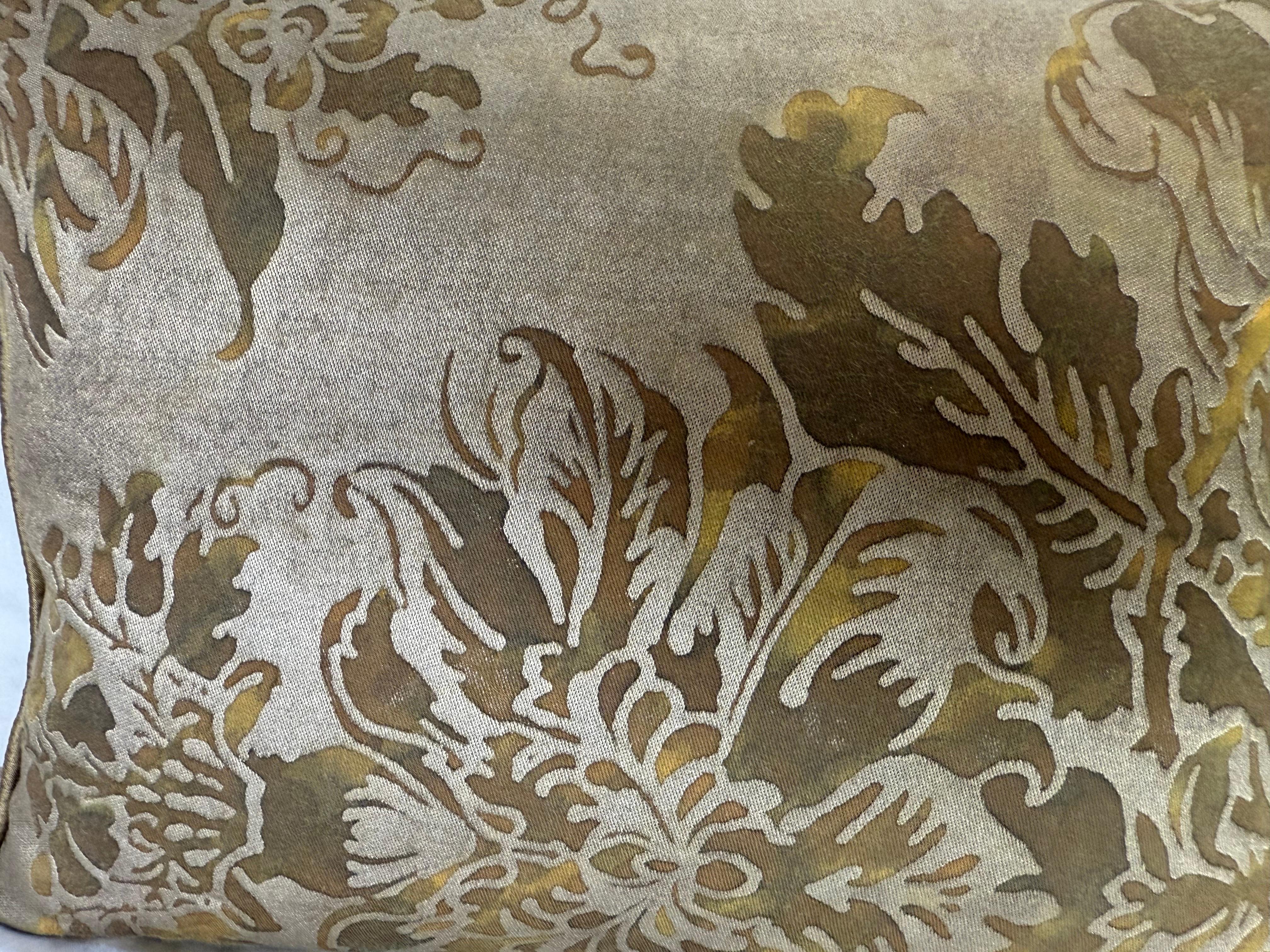 Baroque Pair of Fortuny Textile Pillows