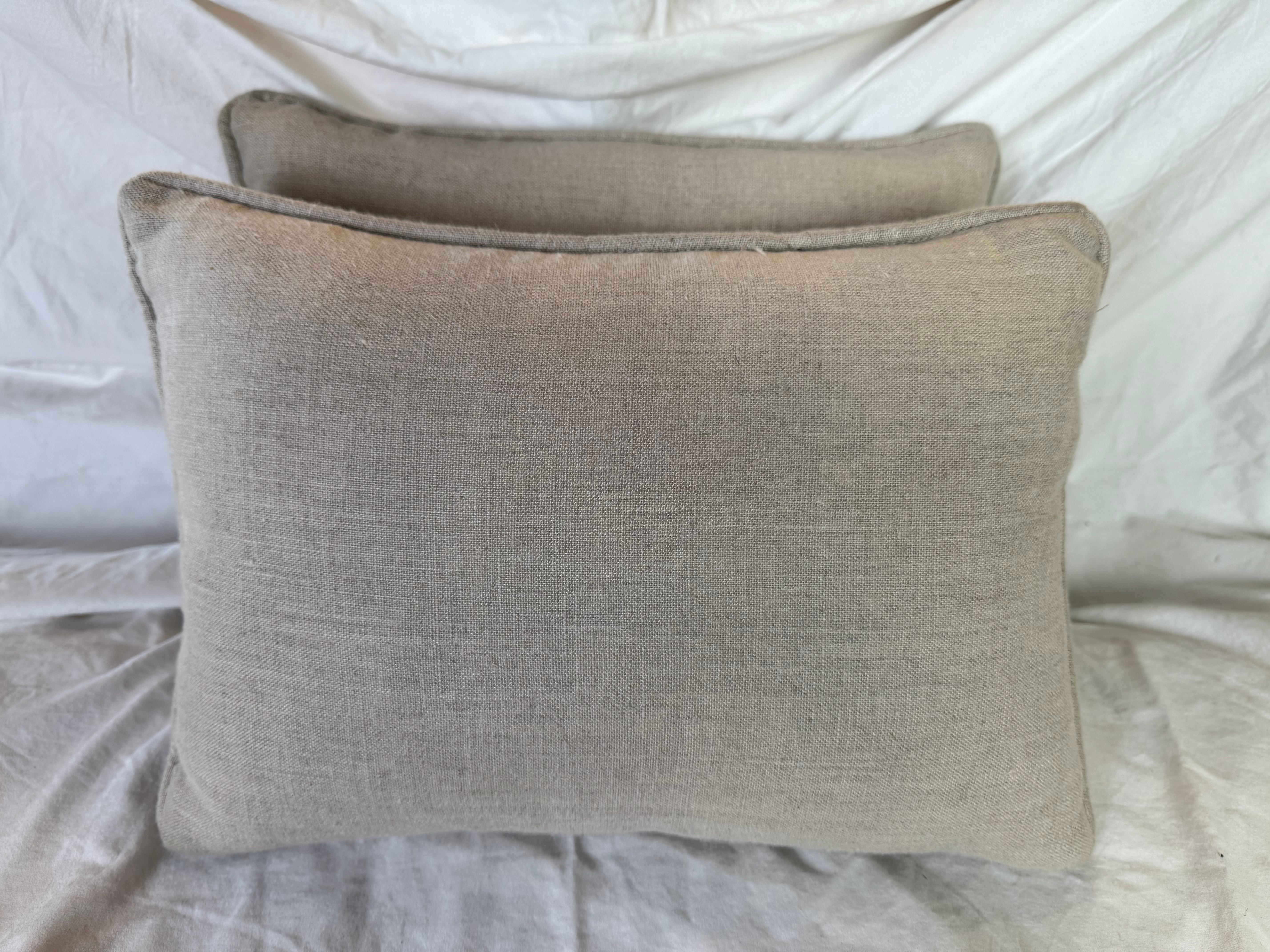 Pair of Fortuny Textile Pillows In New Condition In Los Angeles, CA