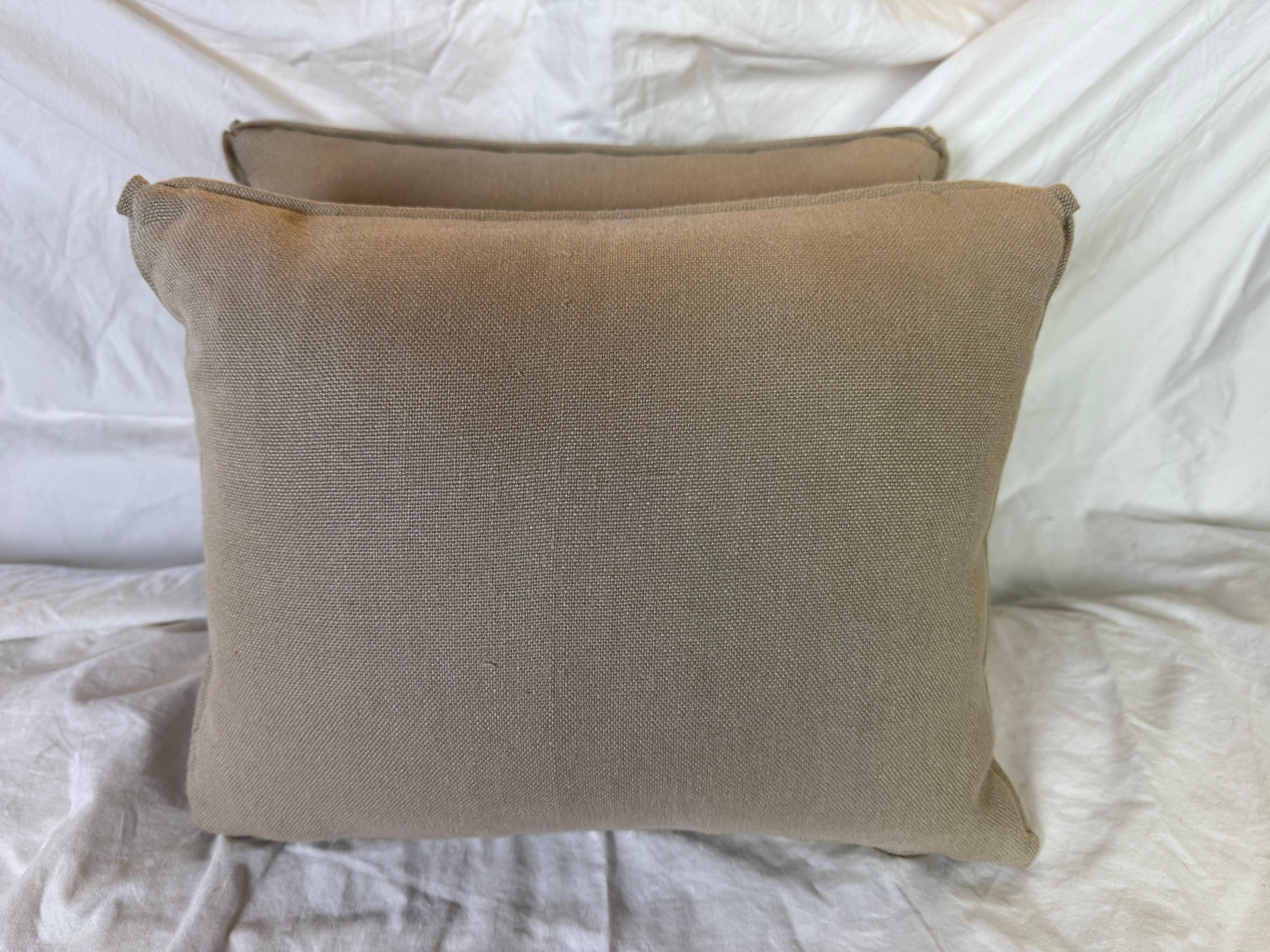 Cotton Pair of Fortuny Textile Pillows