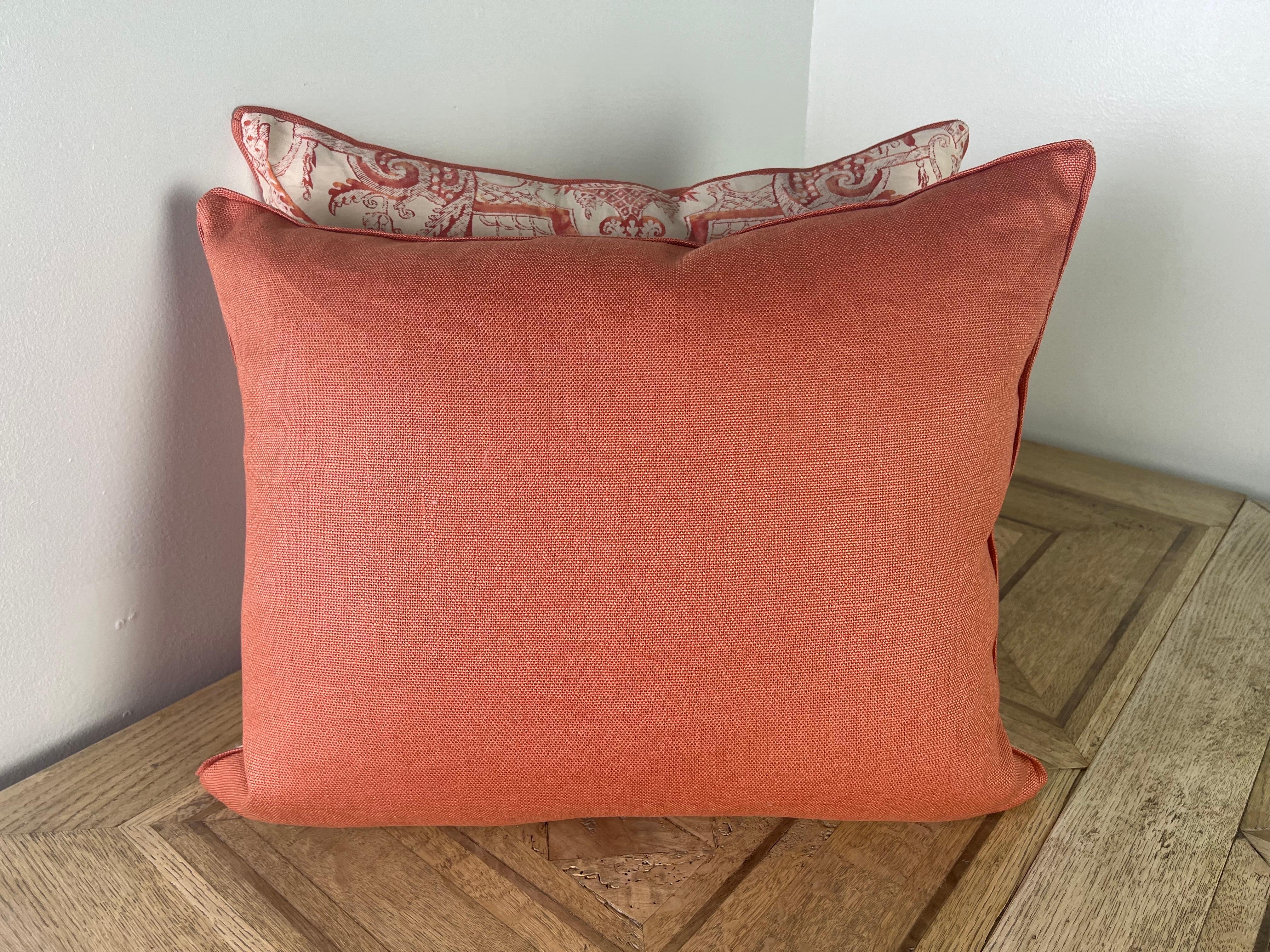 20th Century Pair of Fortuny Textile Pillows For Sale