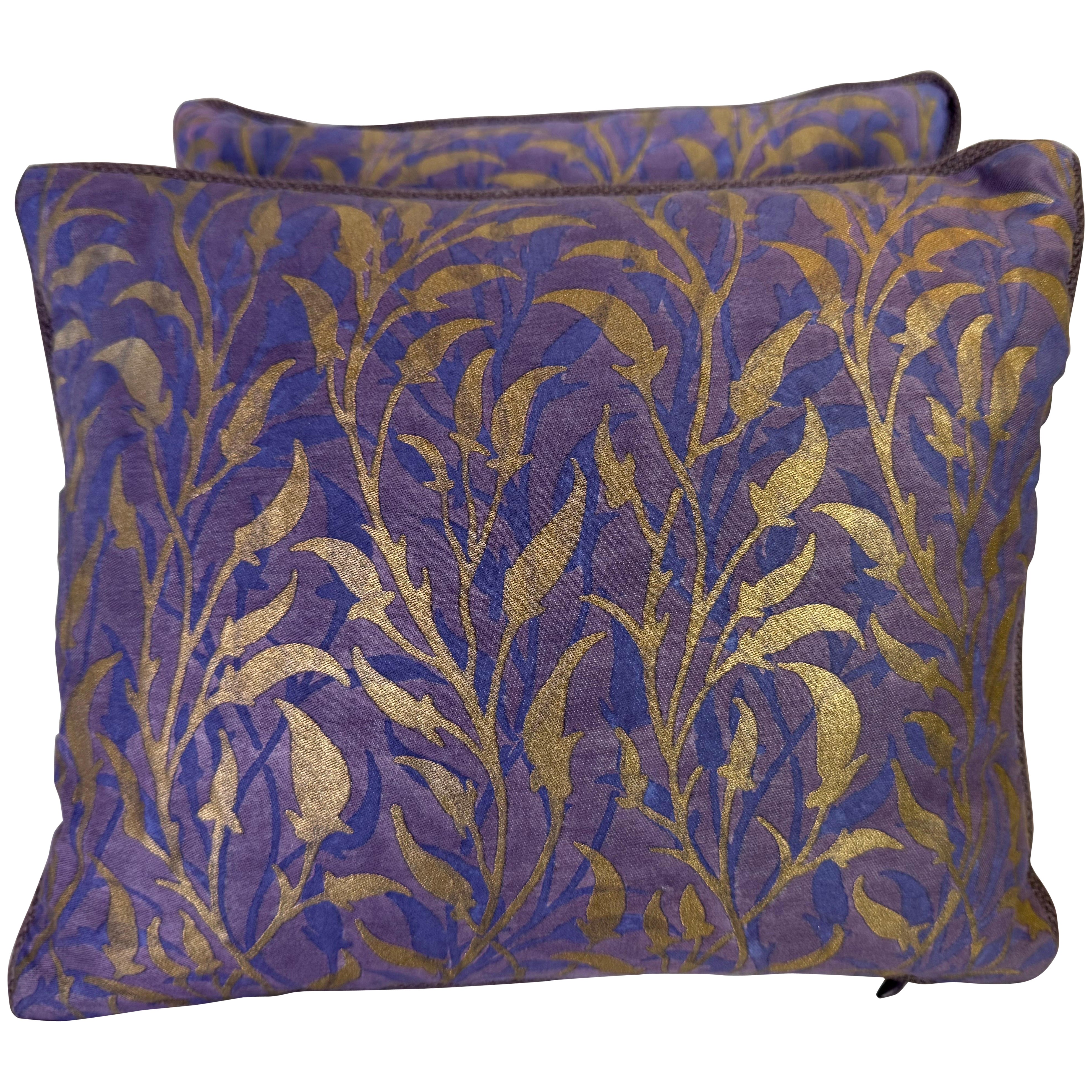 Pair of Fortuny Textile Pillows