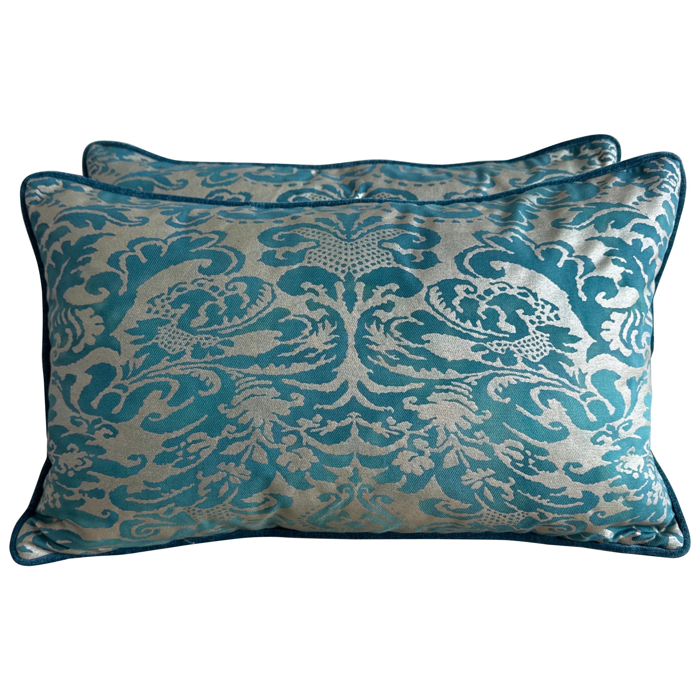 Pair of Fortuny Textile Pillows