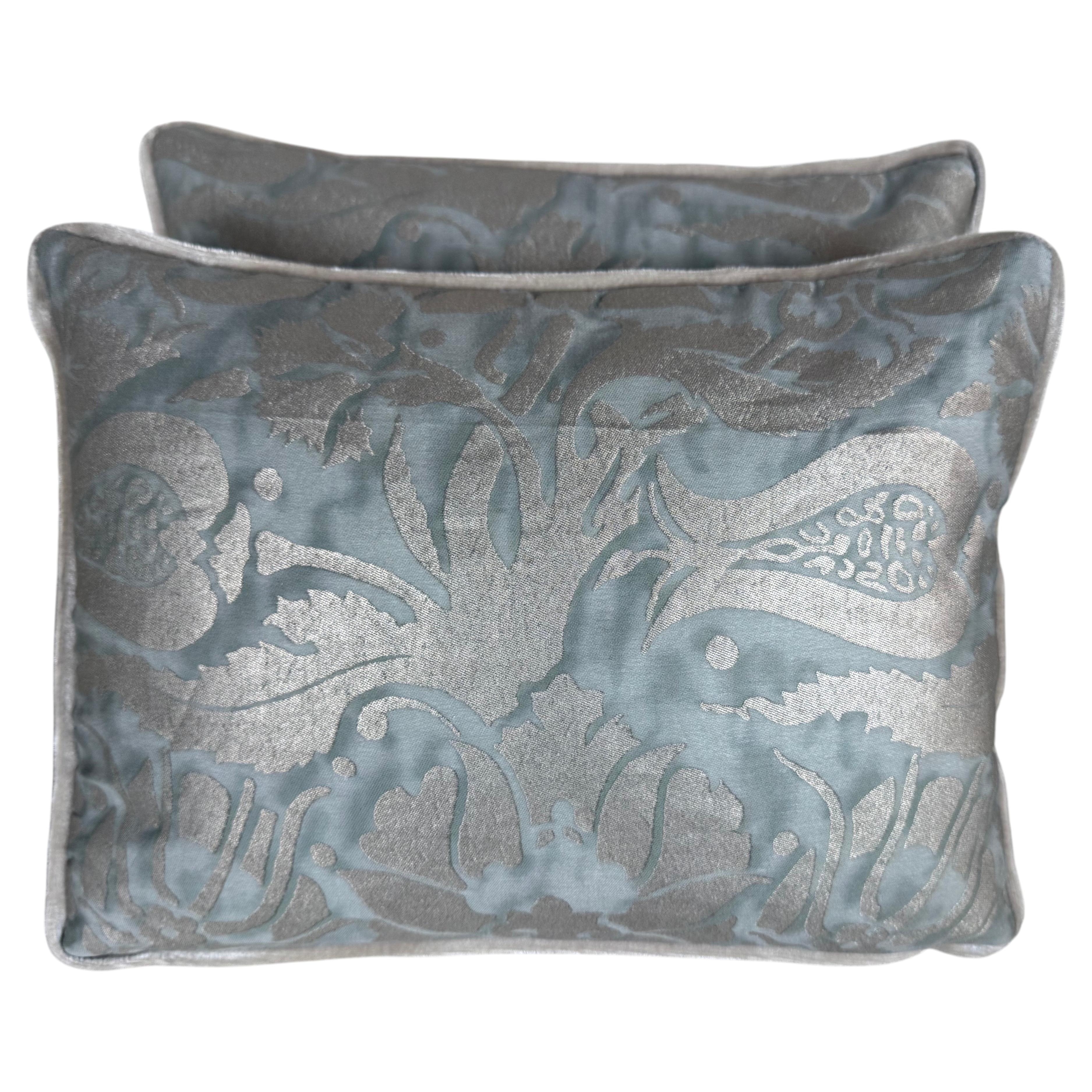 Paire de coussins en textile Fortuny