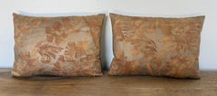 Pair of Fortuny Textile Pillows with Silk Backs