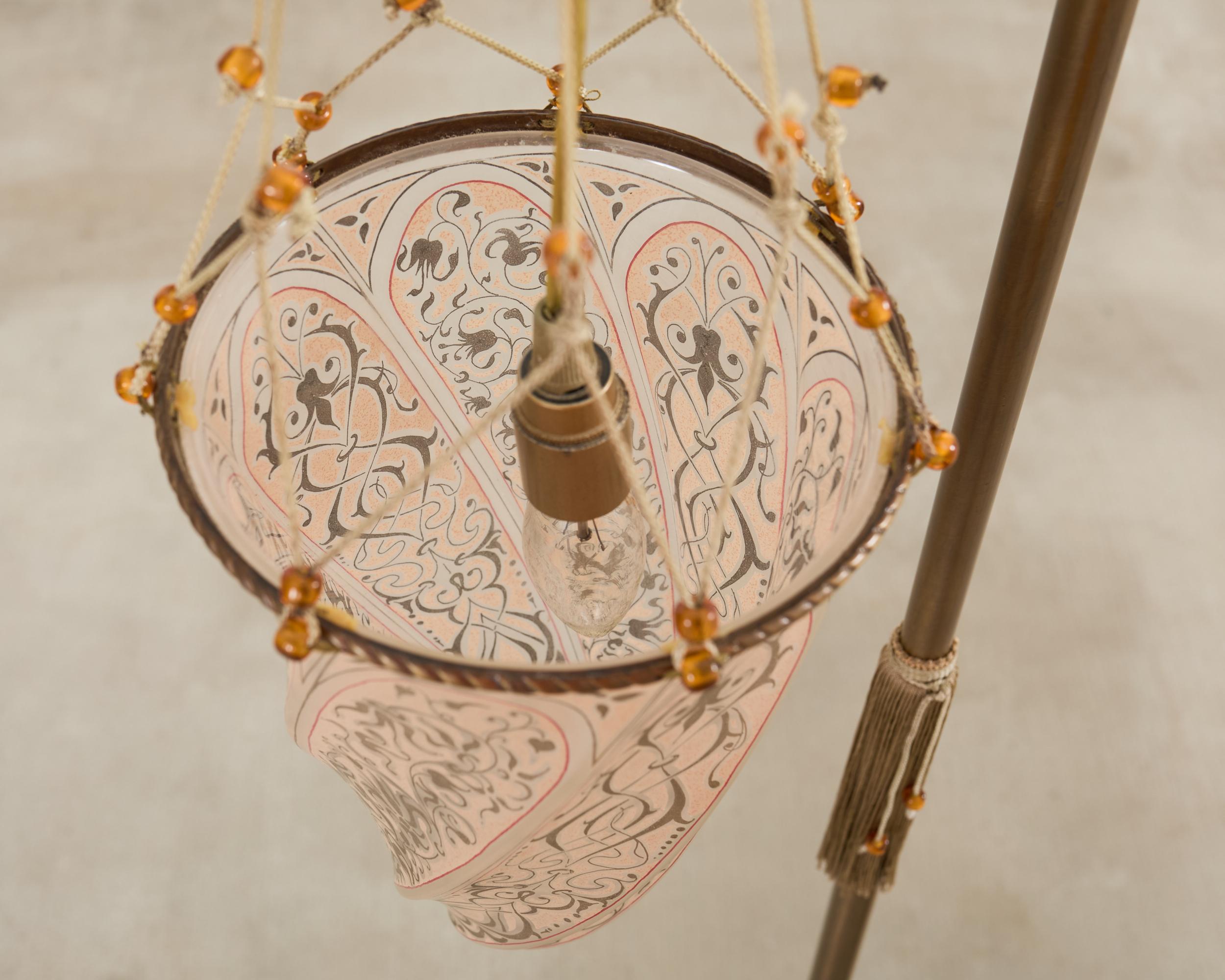 Paire de lampadaires vénitiens en verre Cesendello de Fortuny en vente 9