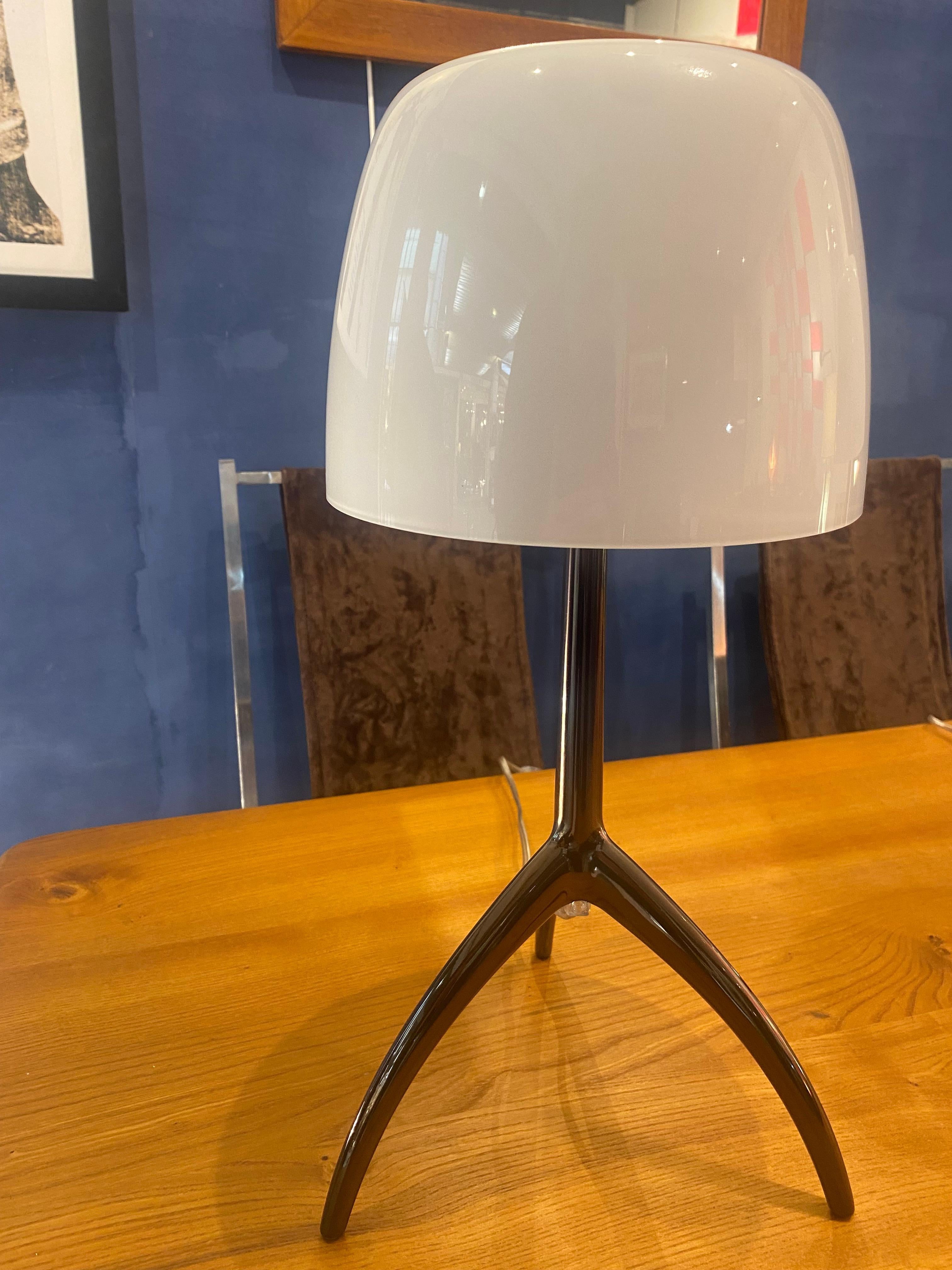 Aluminum Pair of Foscarini “Lumière” model lamps For Sale