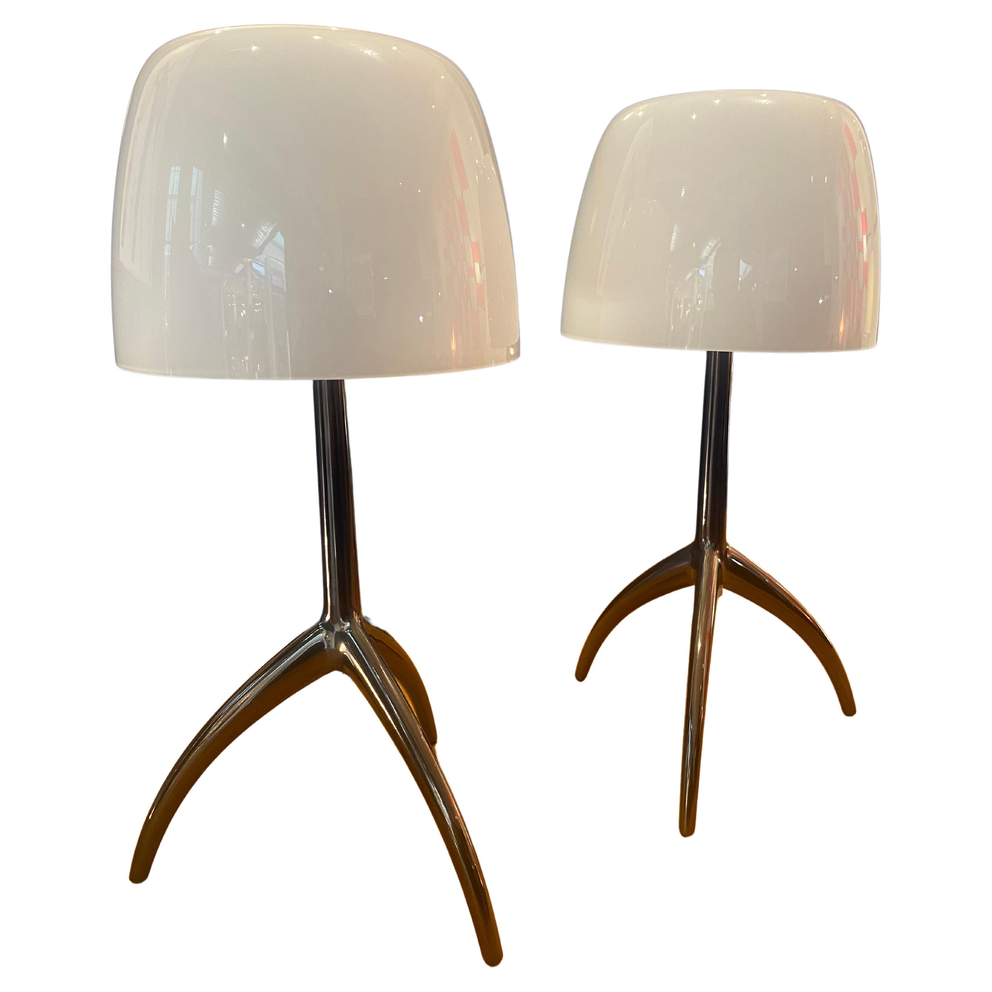 Pair of Foscarini “Lumière” model lamps For Sale