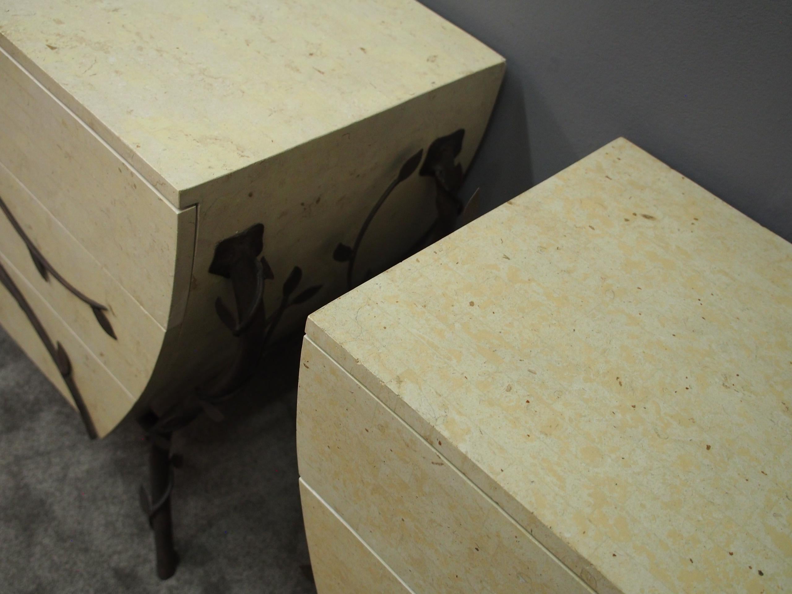 Pair of Fossilized Stone Commodes For Sale 9