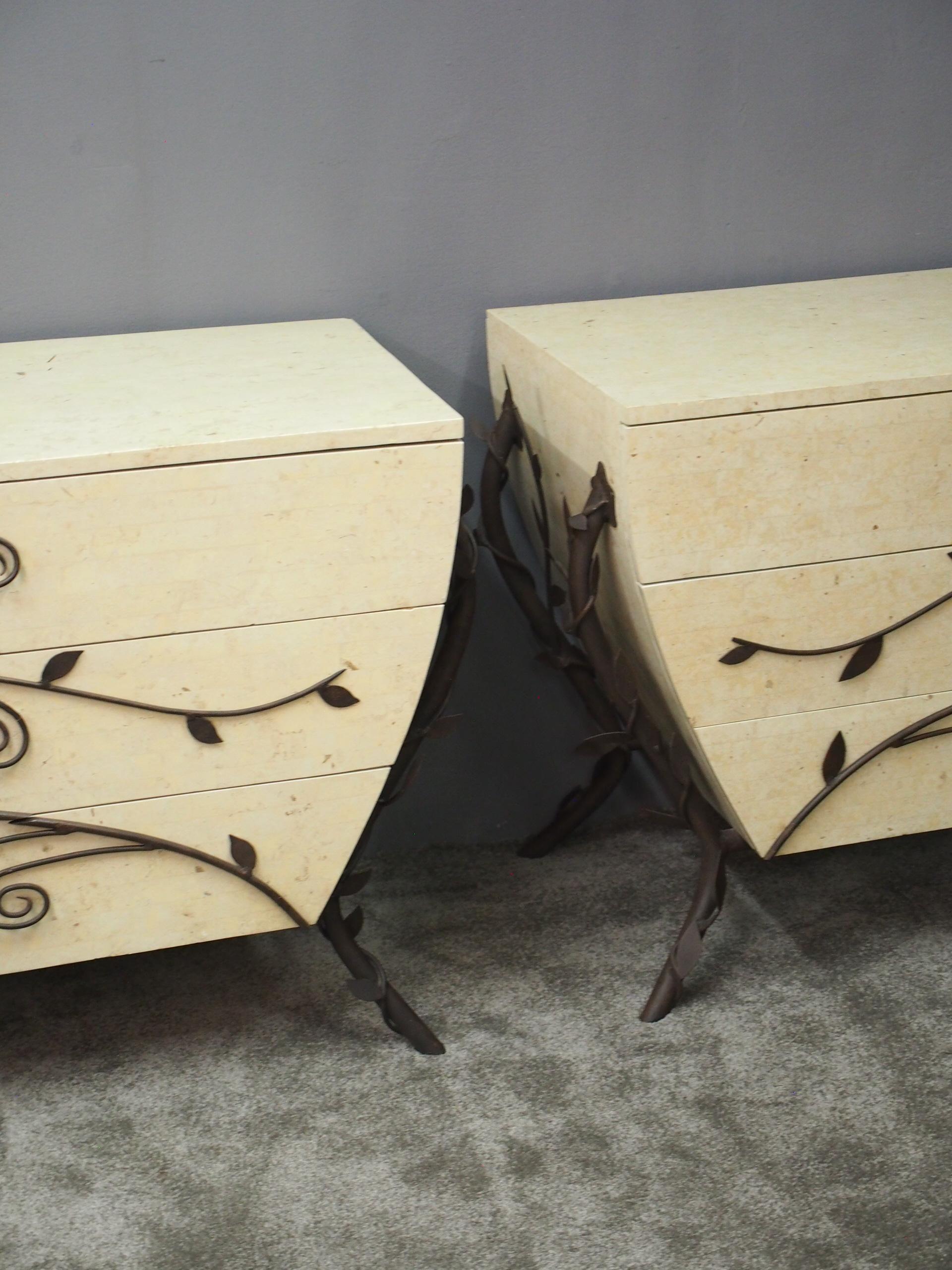 Pair of Fossilized Stone Commodes For Sale 2