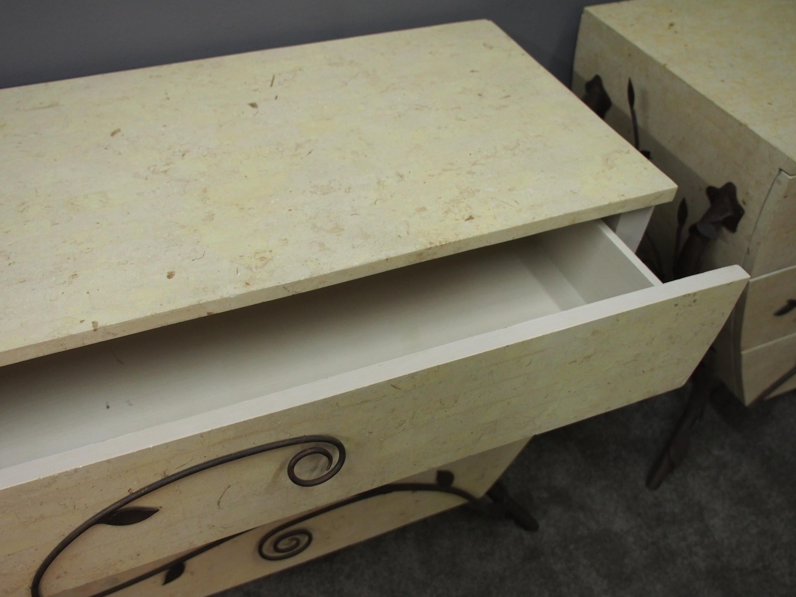 Pair of Fossilized Stone Commodes For Sale 5