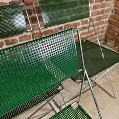 Pareja de cuatro sillas X-Line, Niels Jørgen Haugesen para Magis, Italia, 1977