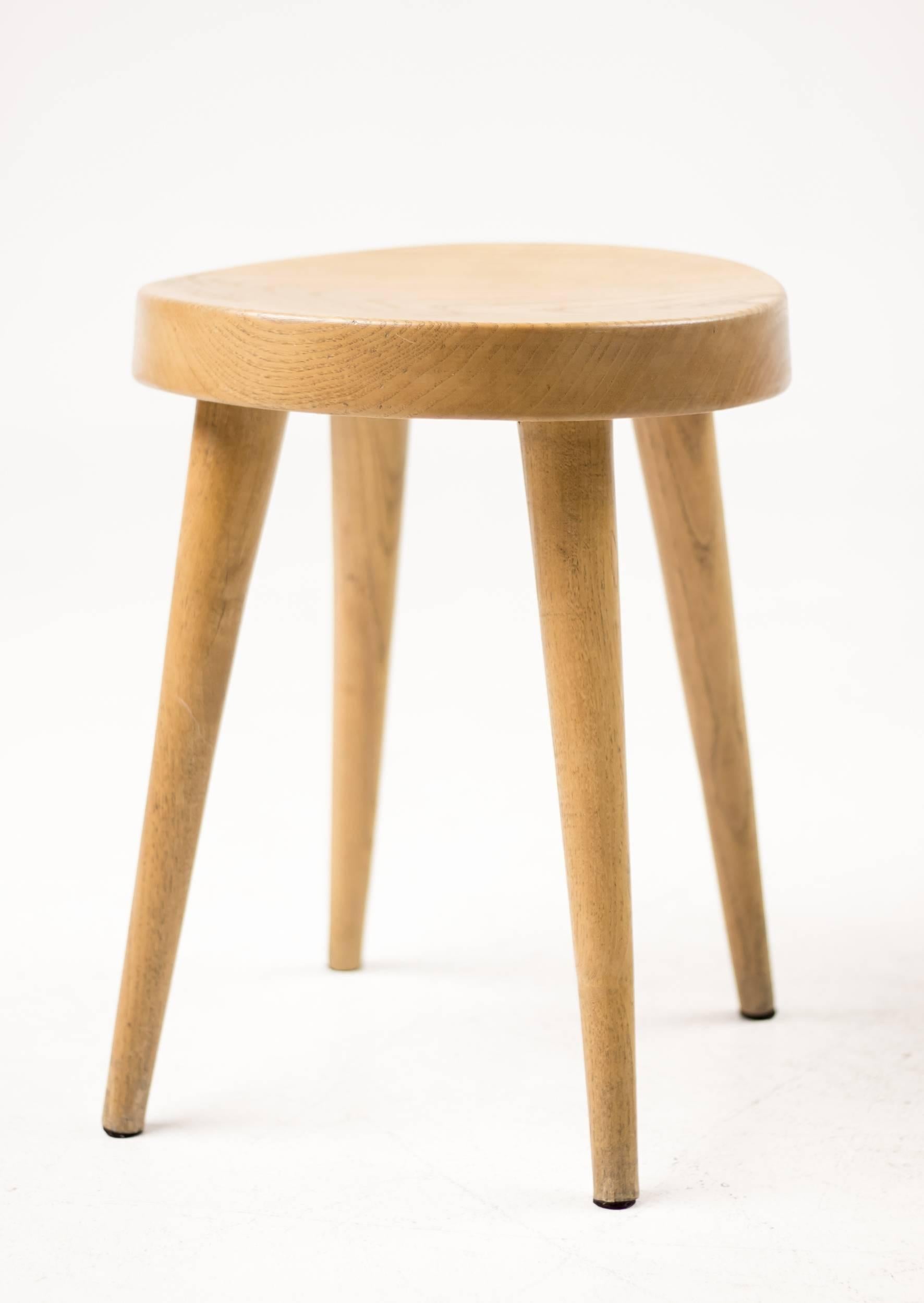 Pair of Four-Leg Stools by Charlotte Perriand for Steph Simon In Excellent Condition For Sale In Dronten, NL