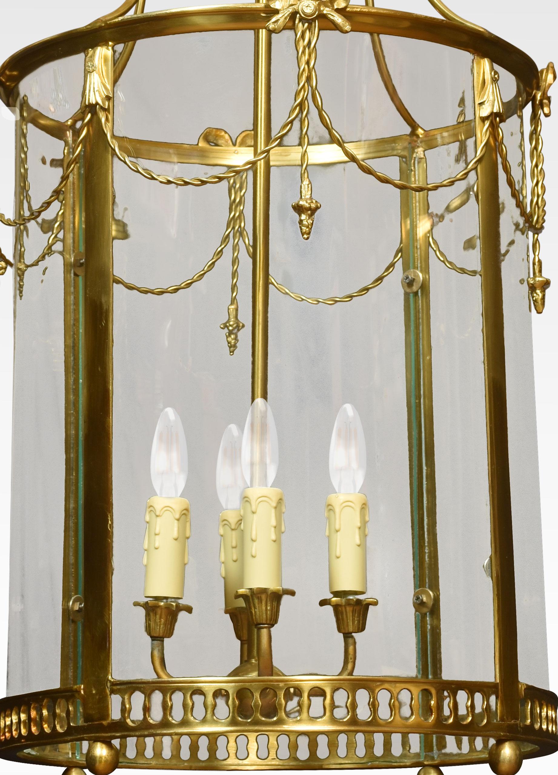 20th Century Pair of Four Light Hall Lanterns For Sale