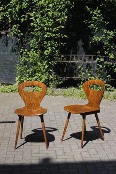 Pair of "Fourmi" bistro chairs by Baumann, France 1960s