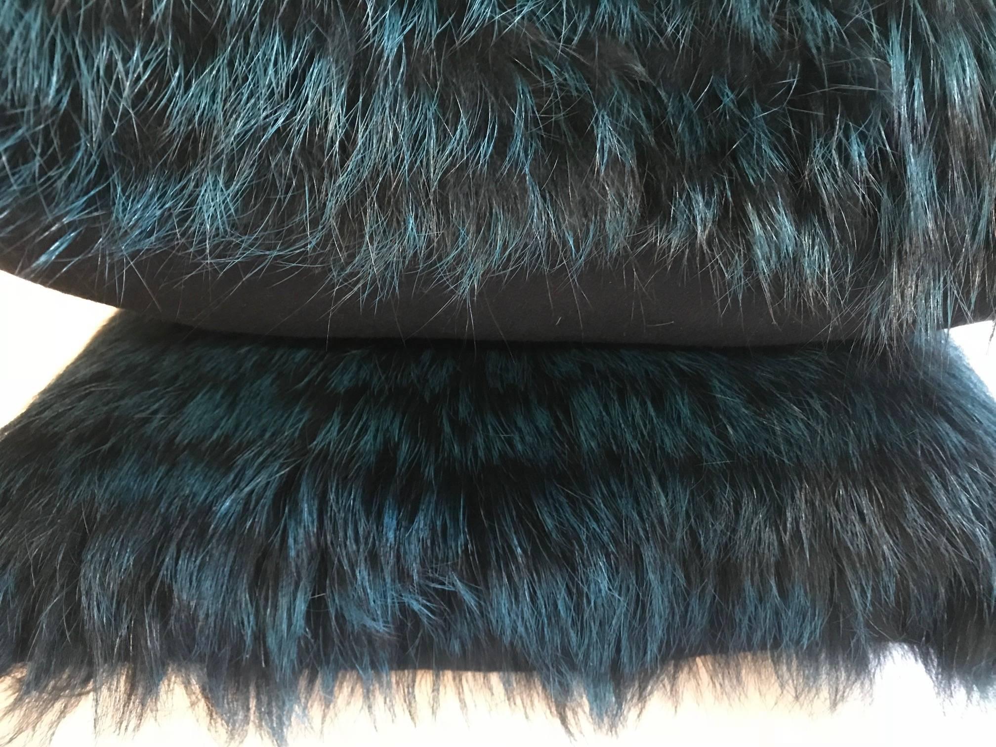 Pair of Fox Fur Pillows For Sale 5