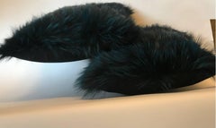 Pair of Fox Fur Pillows