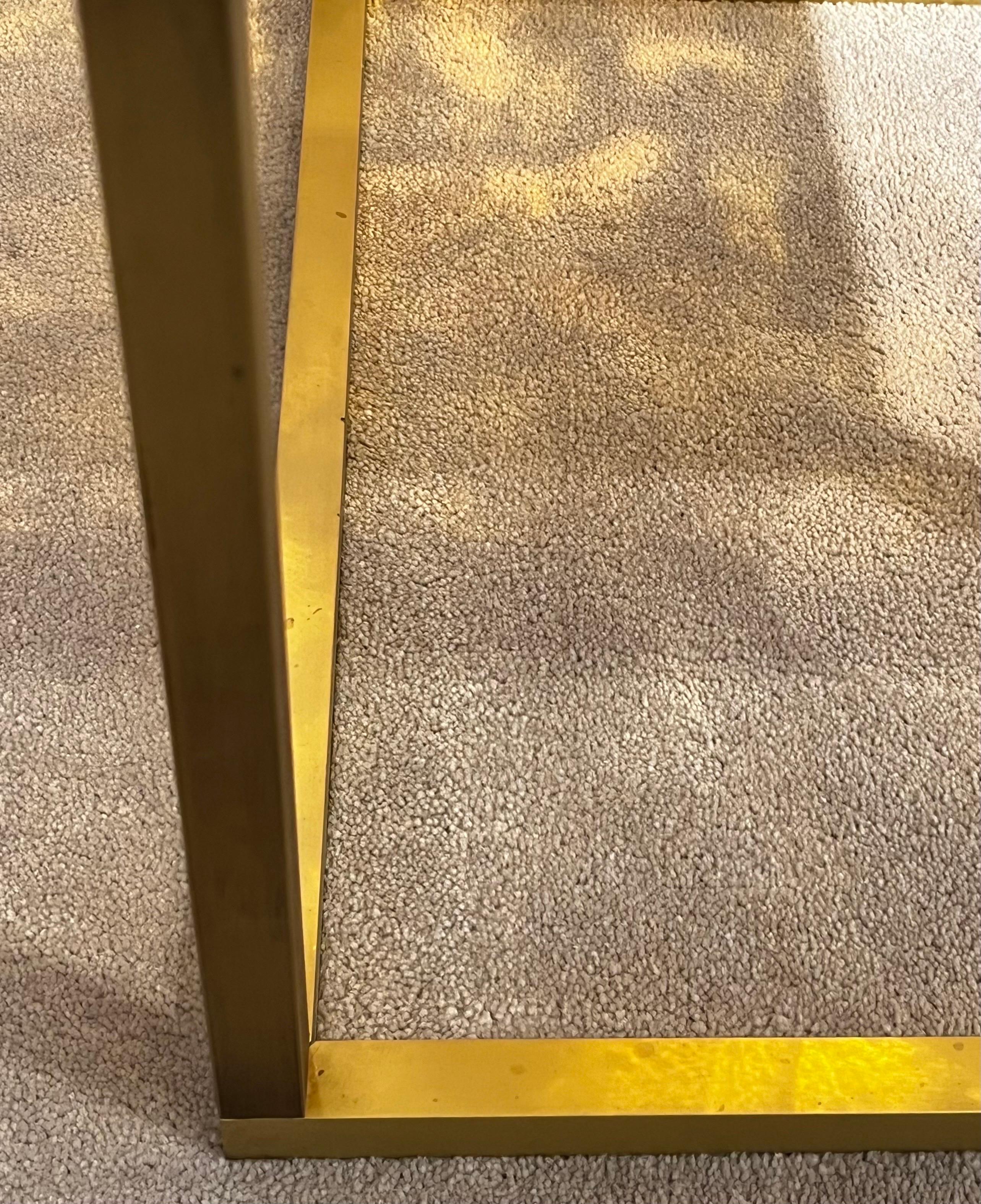 Brass Pair Of Fractal Resin Tables By Giraudon For Sale