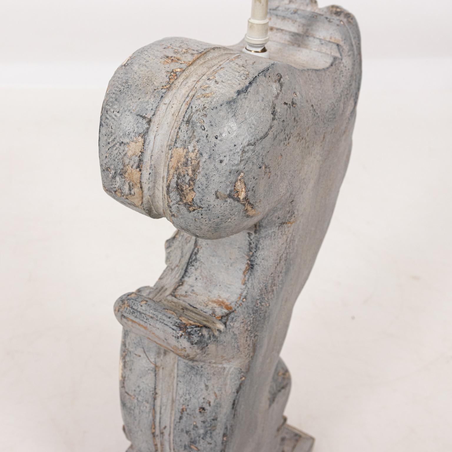 Pair of Fragment Baroque Architectural Fragment Table Lamps For Sale 1