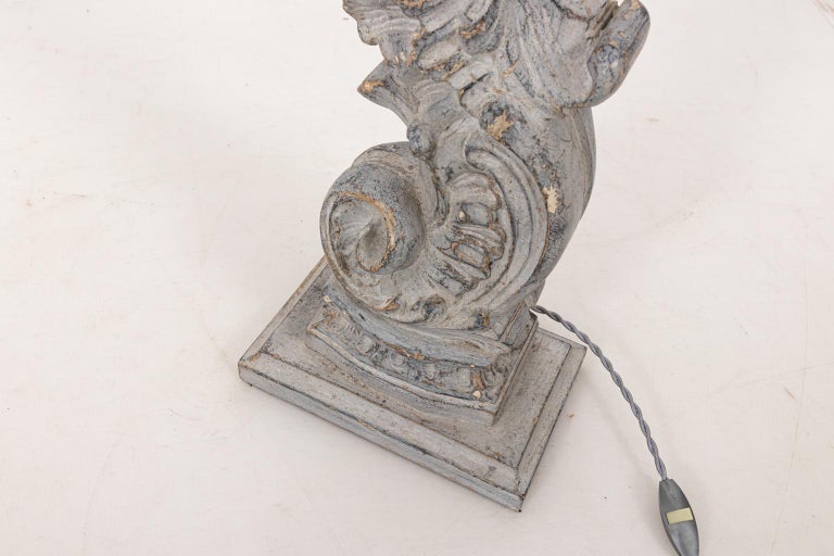 Pair of Fragment Baroque Architectural Fragment Table Lamps For Sale 3