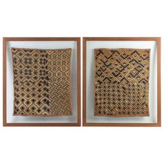 Pair of Framed African Fabrics, Early 20th Century