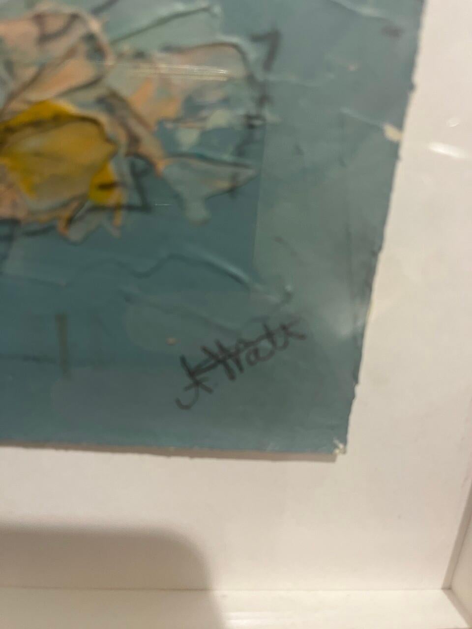 Dipinto a mano Coppia di dipinti a tecnica mista di Alexis Walter incorniciati in vendita