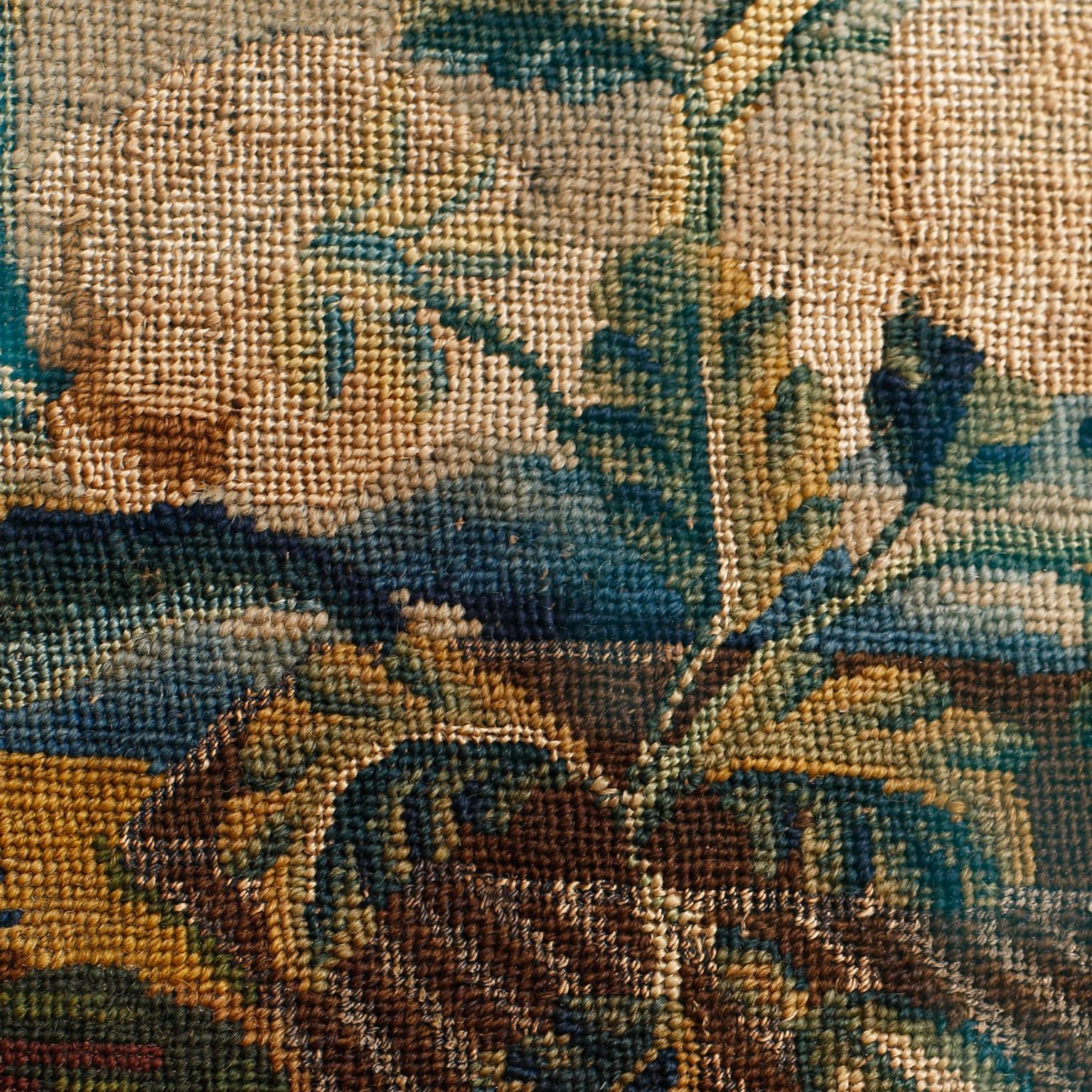 Tapestry Pair of Framed Antique Handmade Tapestries