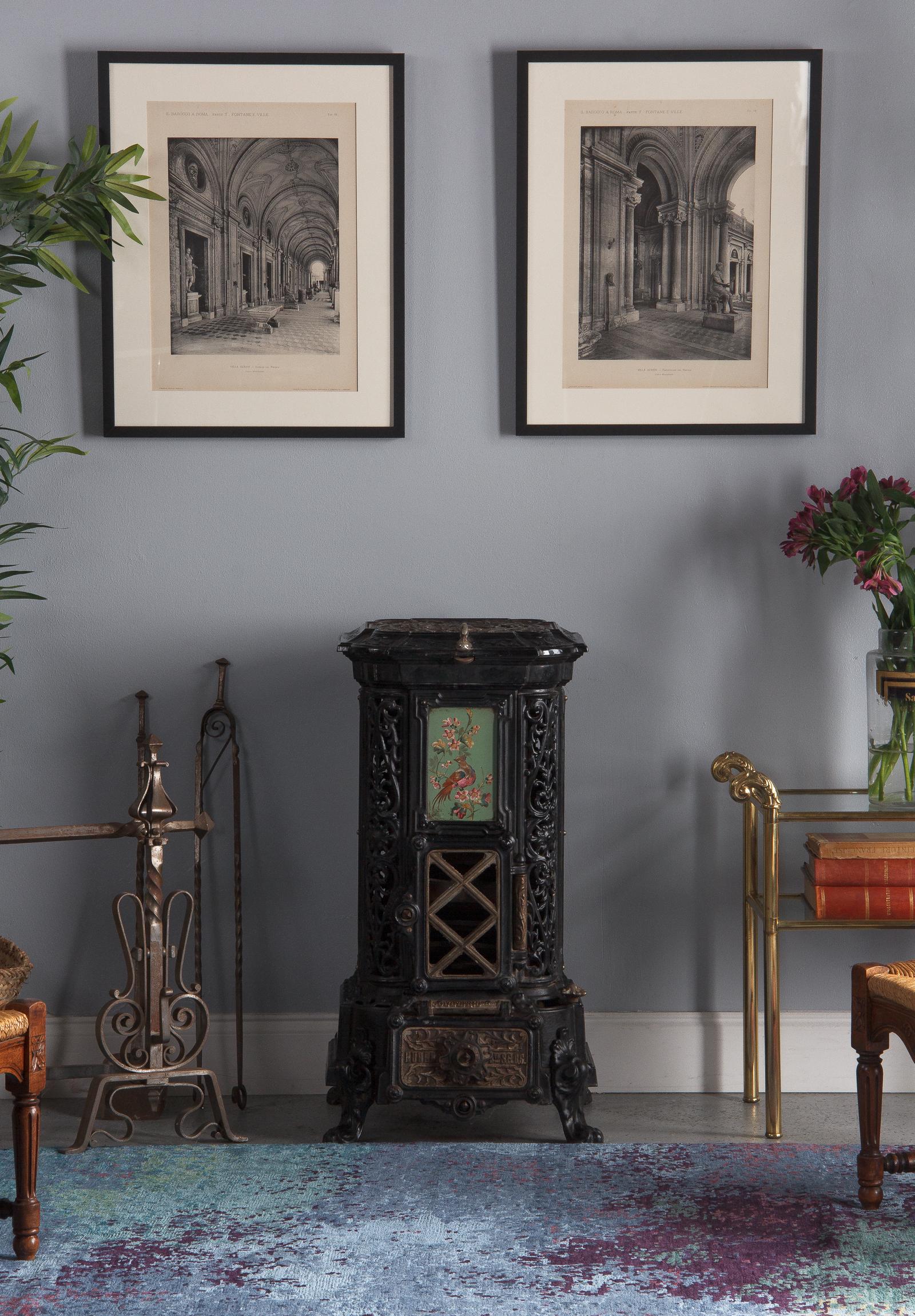 Pair of Framed Architectural Prints, Italy, Early 1900s For Sale 13