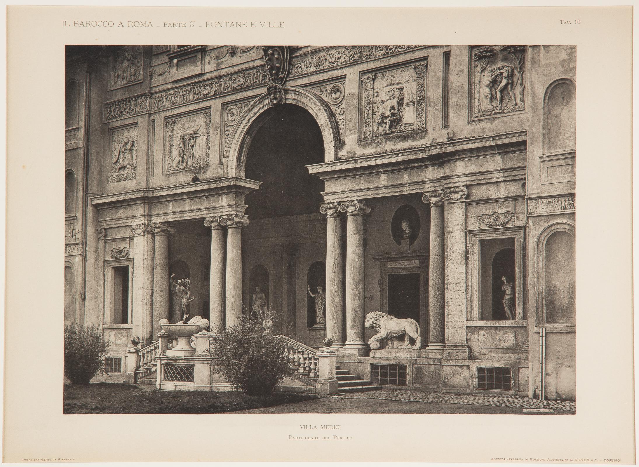 Pair of Framed Architectural Prints, Italy, Early 1900s For Sale 1