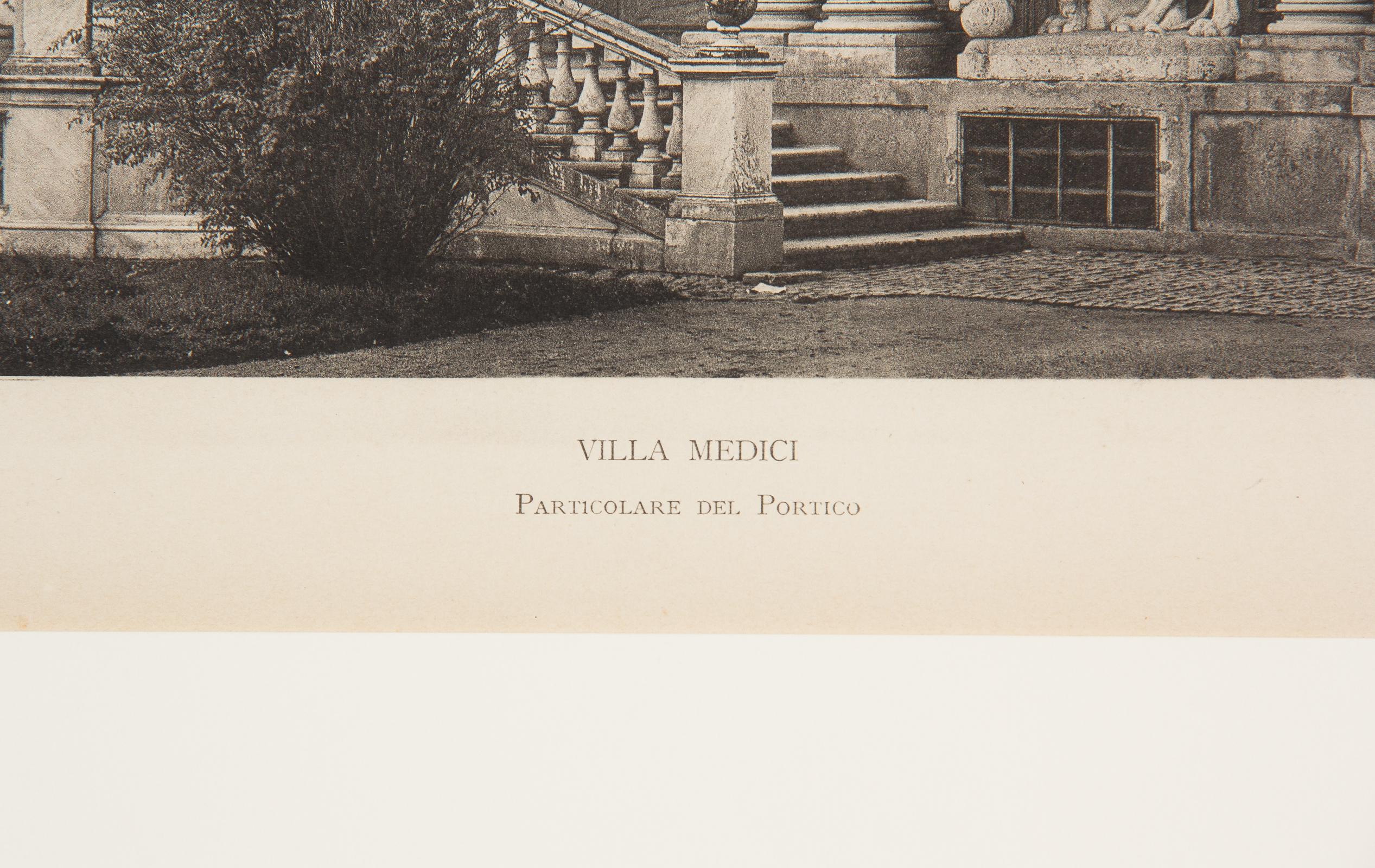Pair of Framed Architectural Prints, Italy, Early 1900s For Sale 2