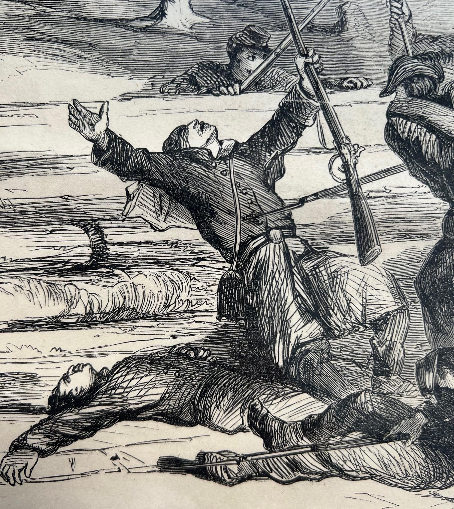 Pair of Framed Civil War Engravings - Frank Leslie's Illustrated Newspaper, 1862 For Sale 7