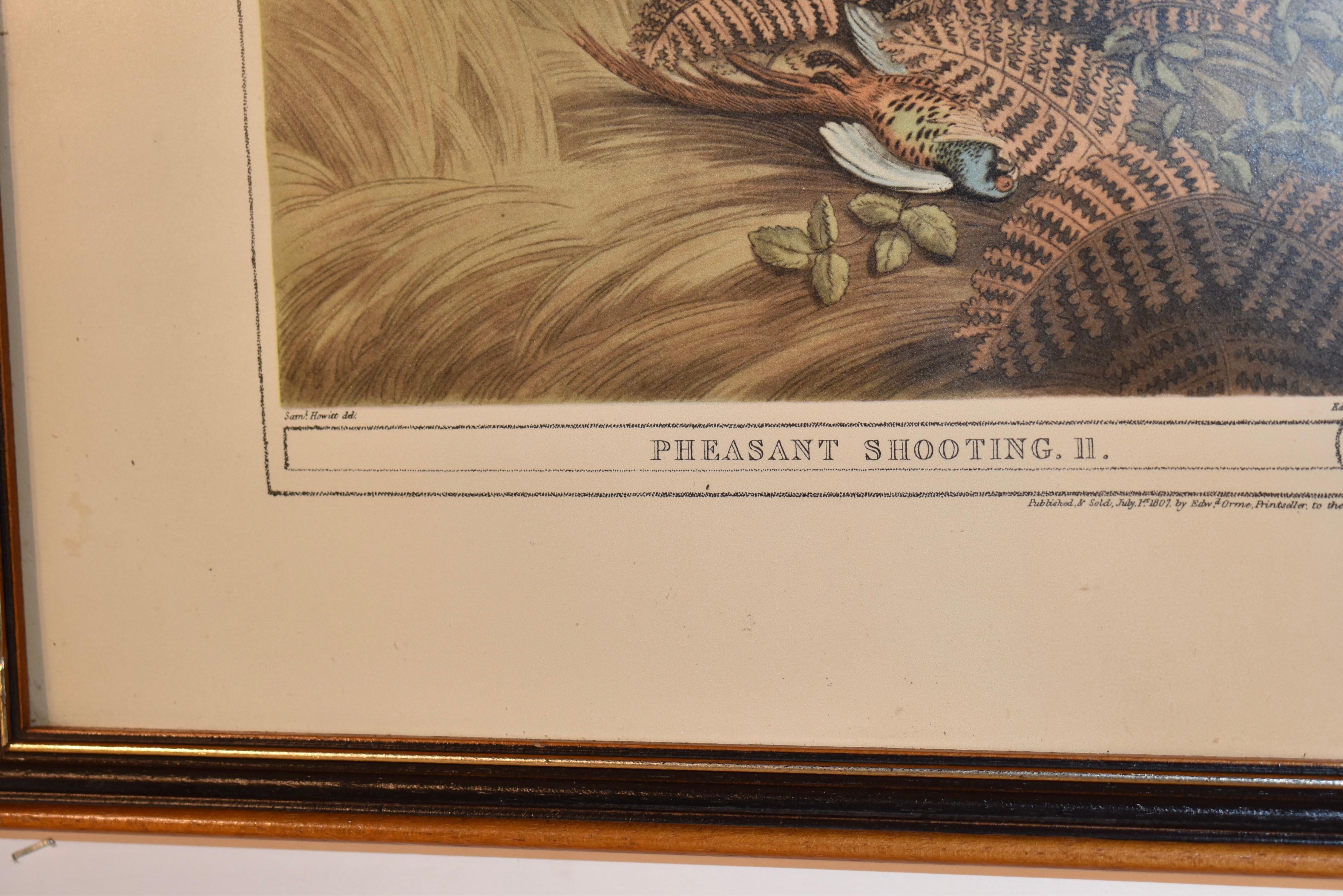 Pair of Framed Edward Orme Field Sports Lithographs For Sale 6