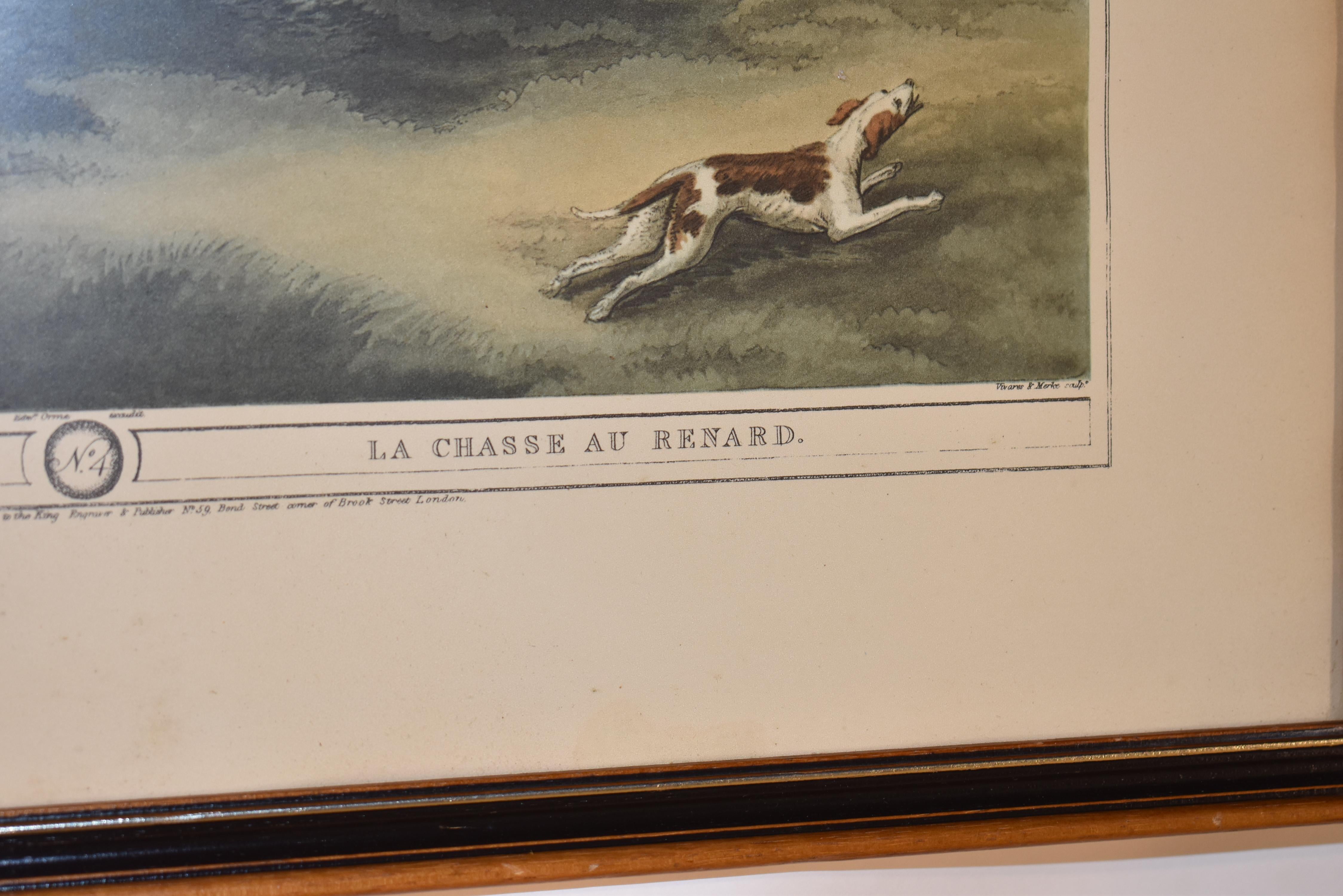Pair of Framed Edward Orme Field Sports Lithographs For Sale 7