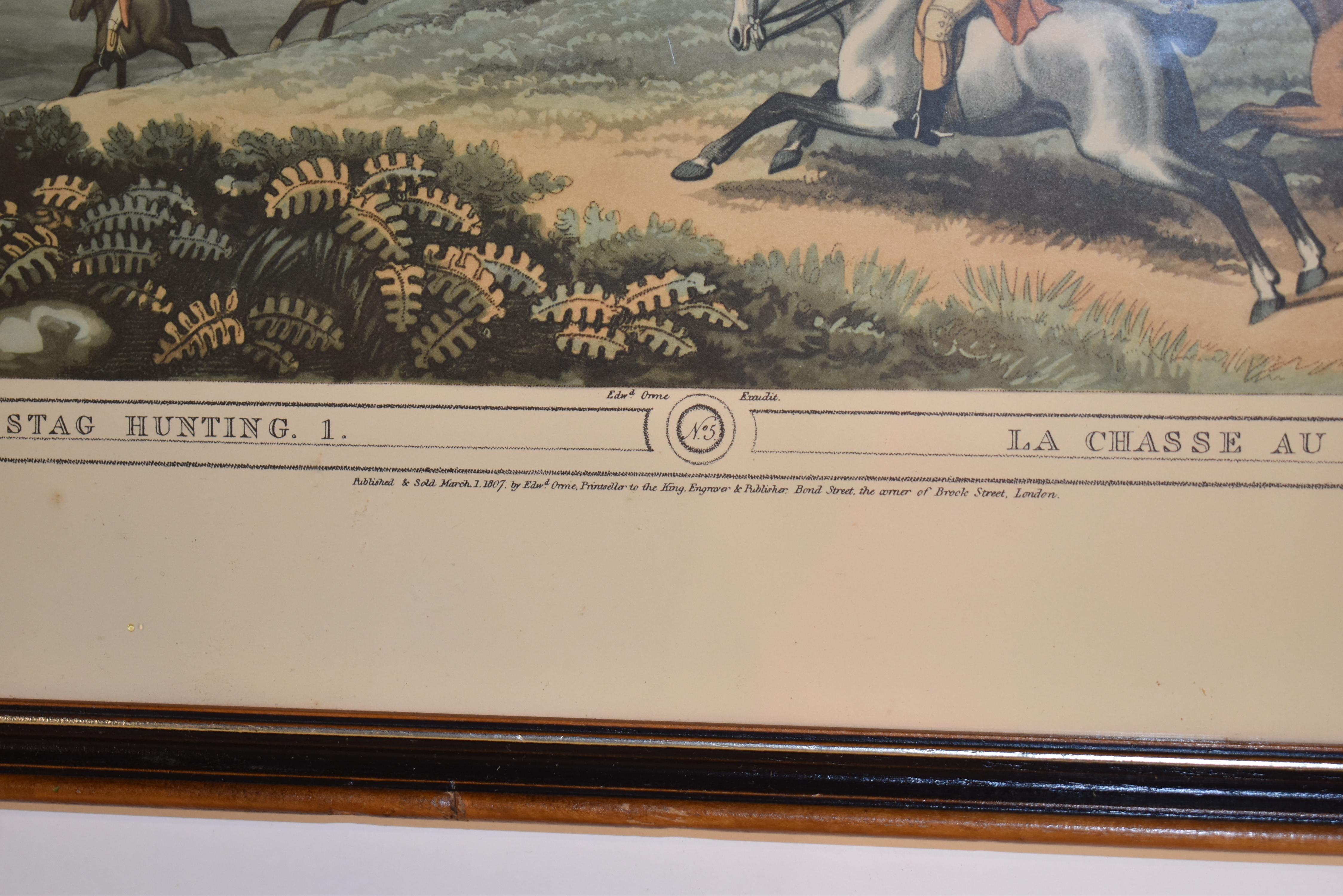 Pair of Framed Edward Orme Field Sports Lithographs For Sale 12