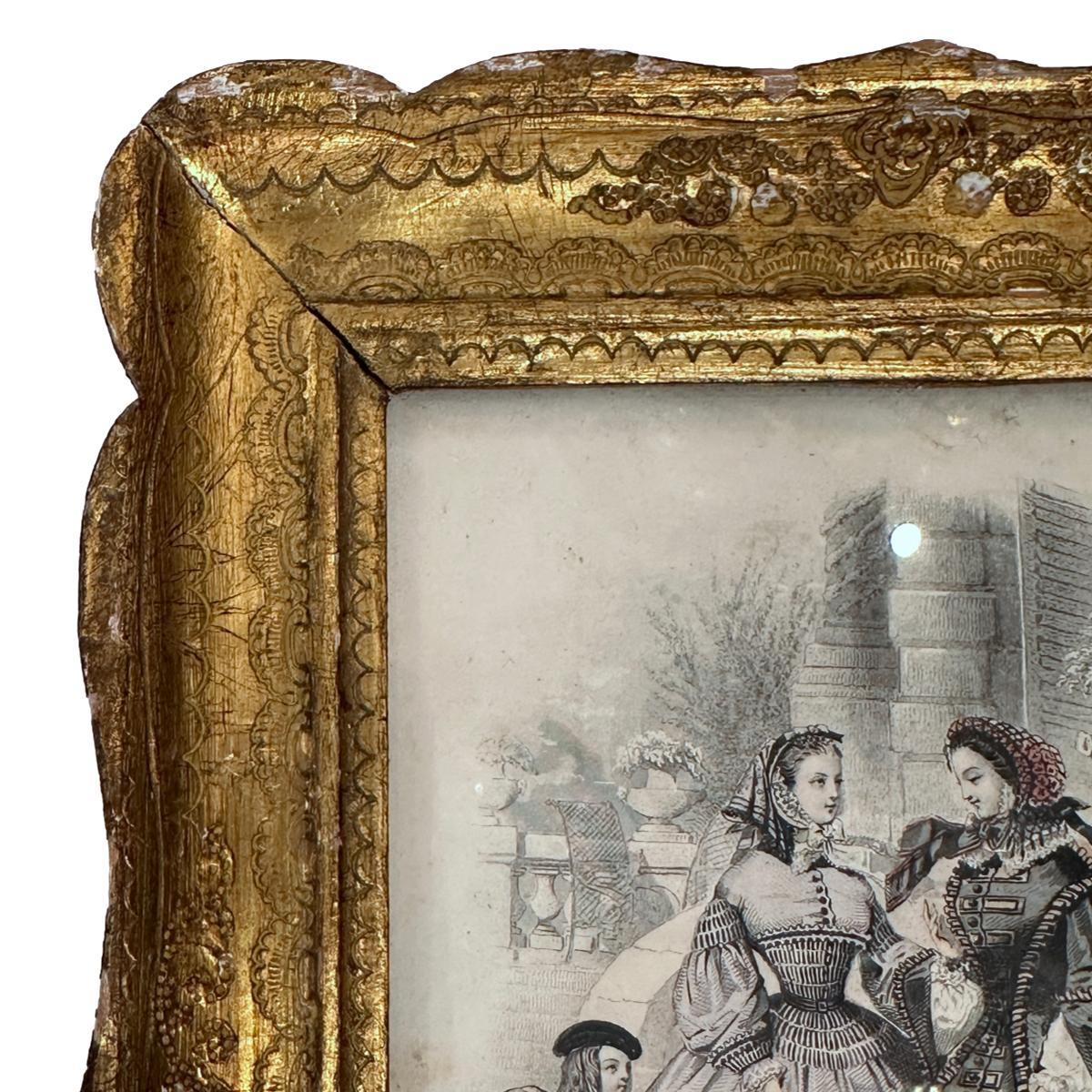 Mid-20th Century Pair of Framed English Etchings For Sale