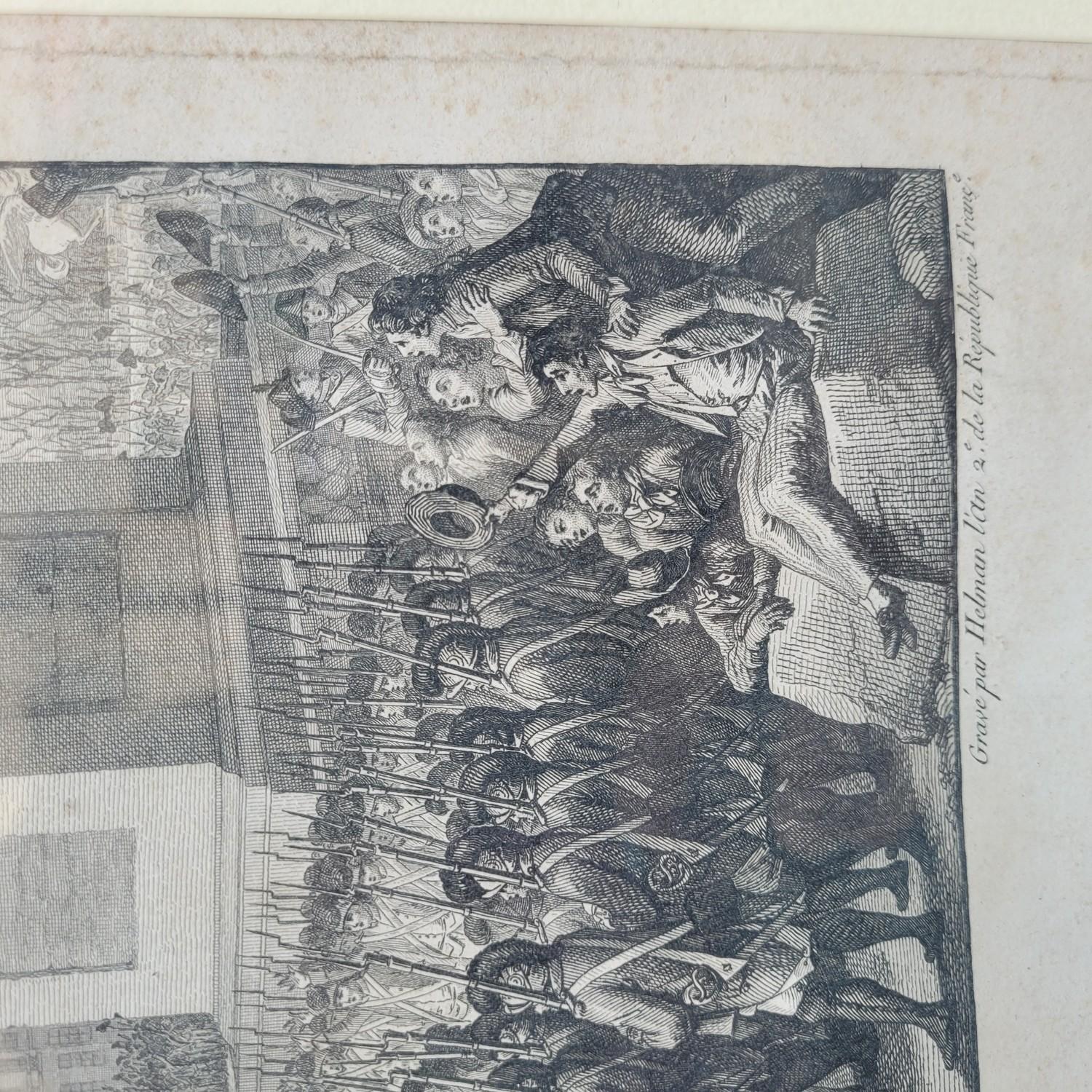 Paire de gravures encadrées, Révolution française, 18e/19e siècle en vente 7