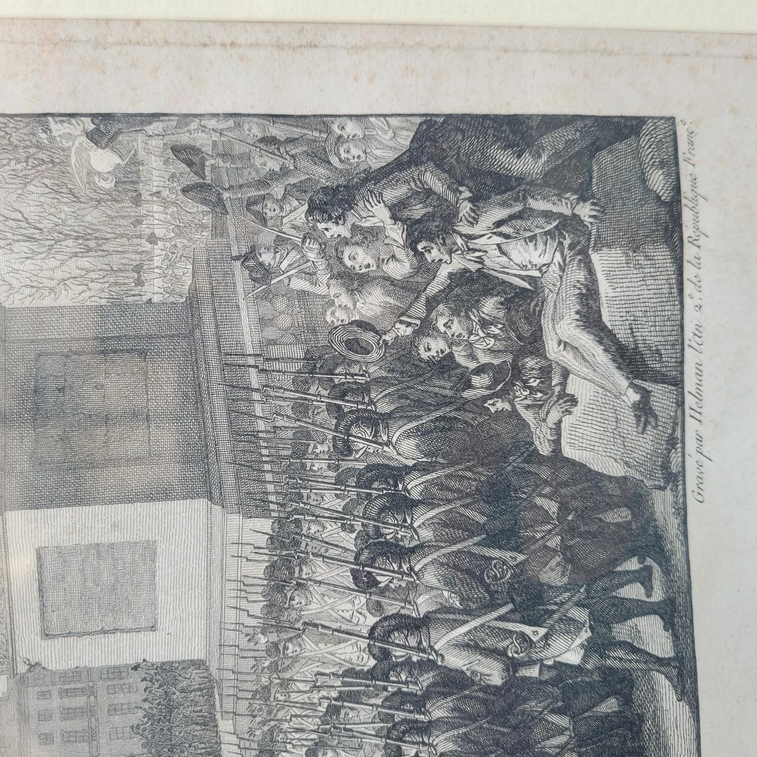 Paire de gravures encadrées, Révolution française, 18e/19e siècle en vente 8