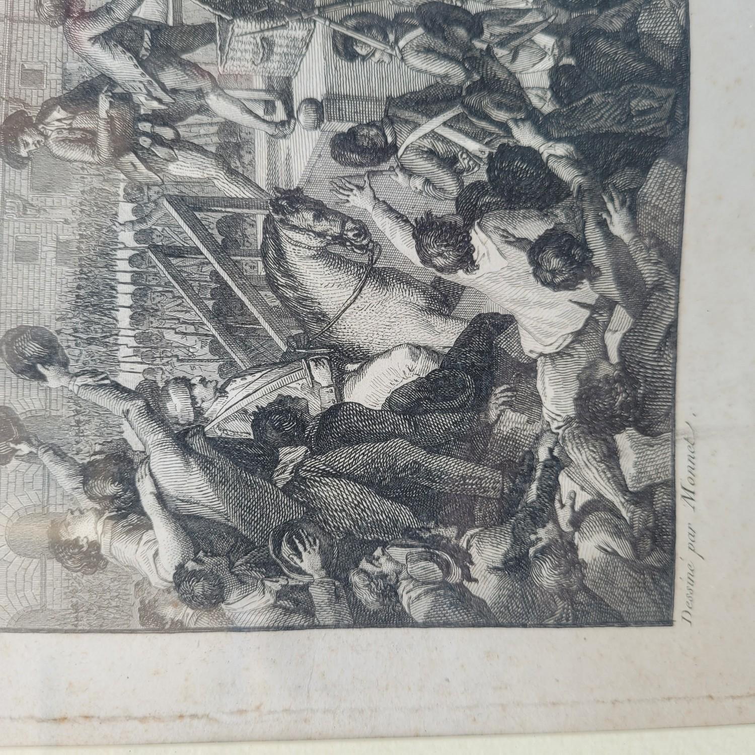 Paire de gravures encadrées, Révolution française, 18e/19e siècle en vente 9