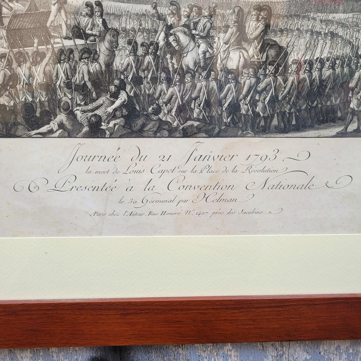 Paire de gravures encadrées, Révolution française, 18e/19e siècle en vente 10