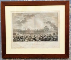 Paire de gravures encadrées, Révolution française, 18e/19e siècle