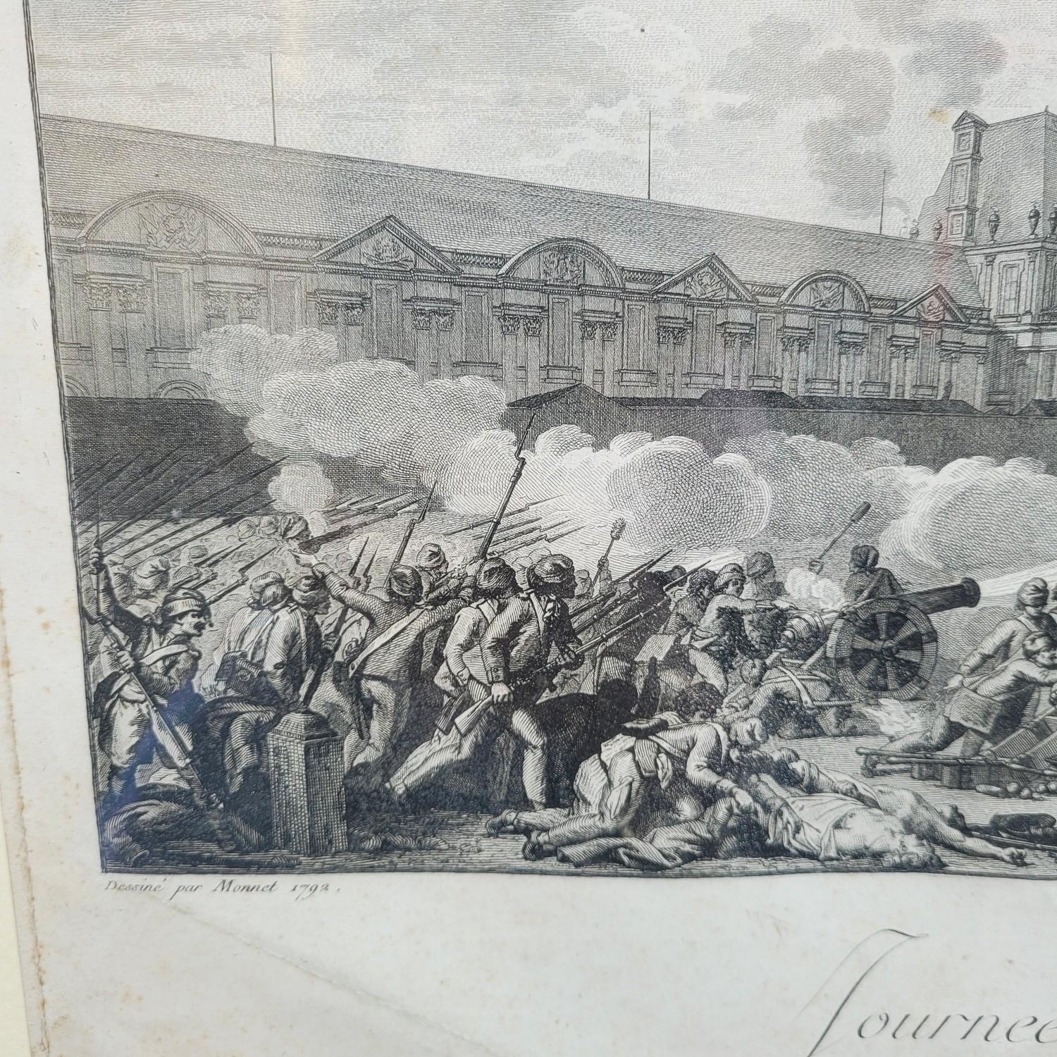 Paire de gravures encadrées, Révolution française, 18e/19e siècle en vente 1