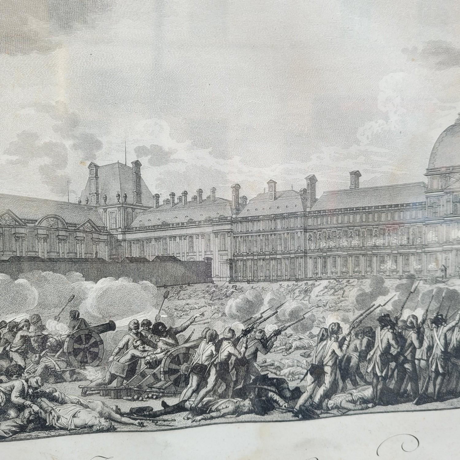 Paire de gravures encadrées, Révolution française, 18e/19e siècle en vente 2