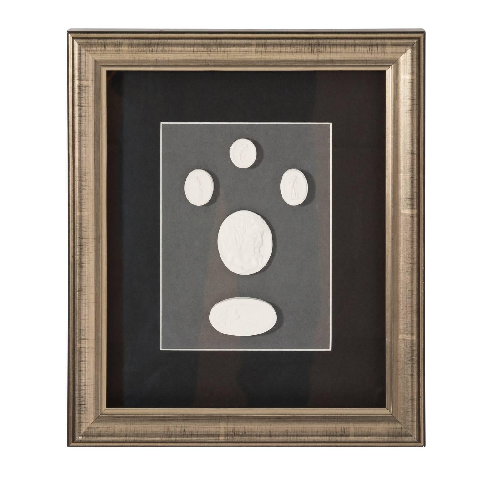 Pair of Framed Intaglios, circa 1960s For Sale 6