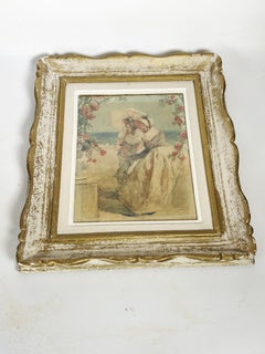 Pair of framed lithographs, France, 1940