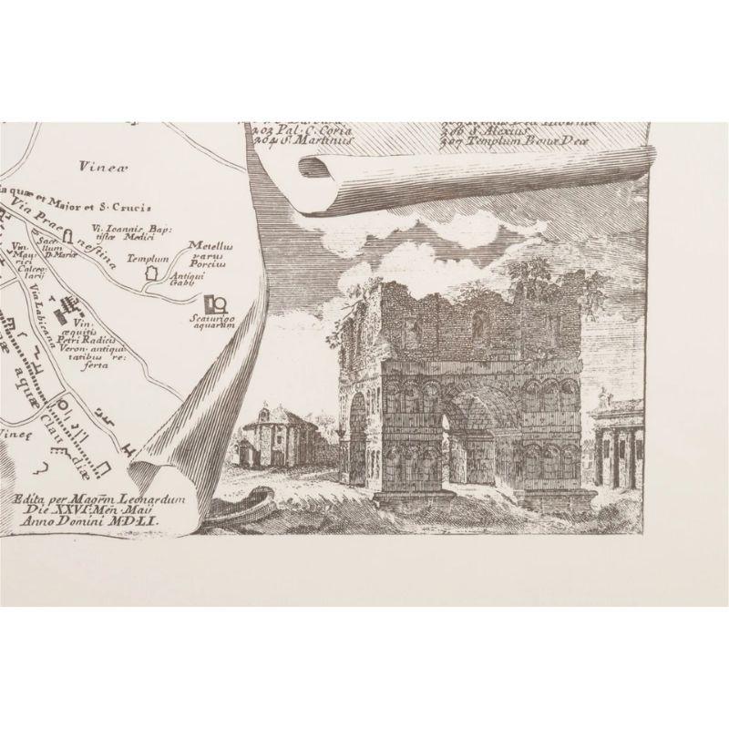 20th Century Pair of Framed Maps of Rome For Sale