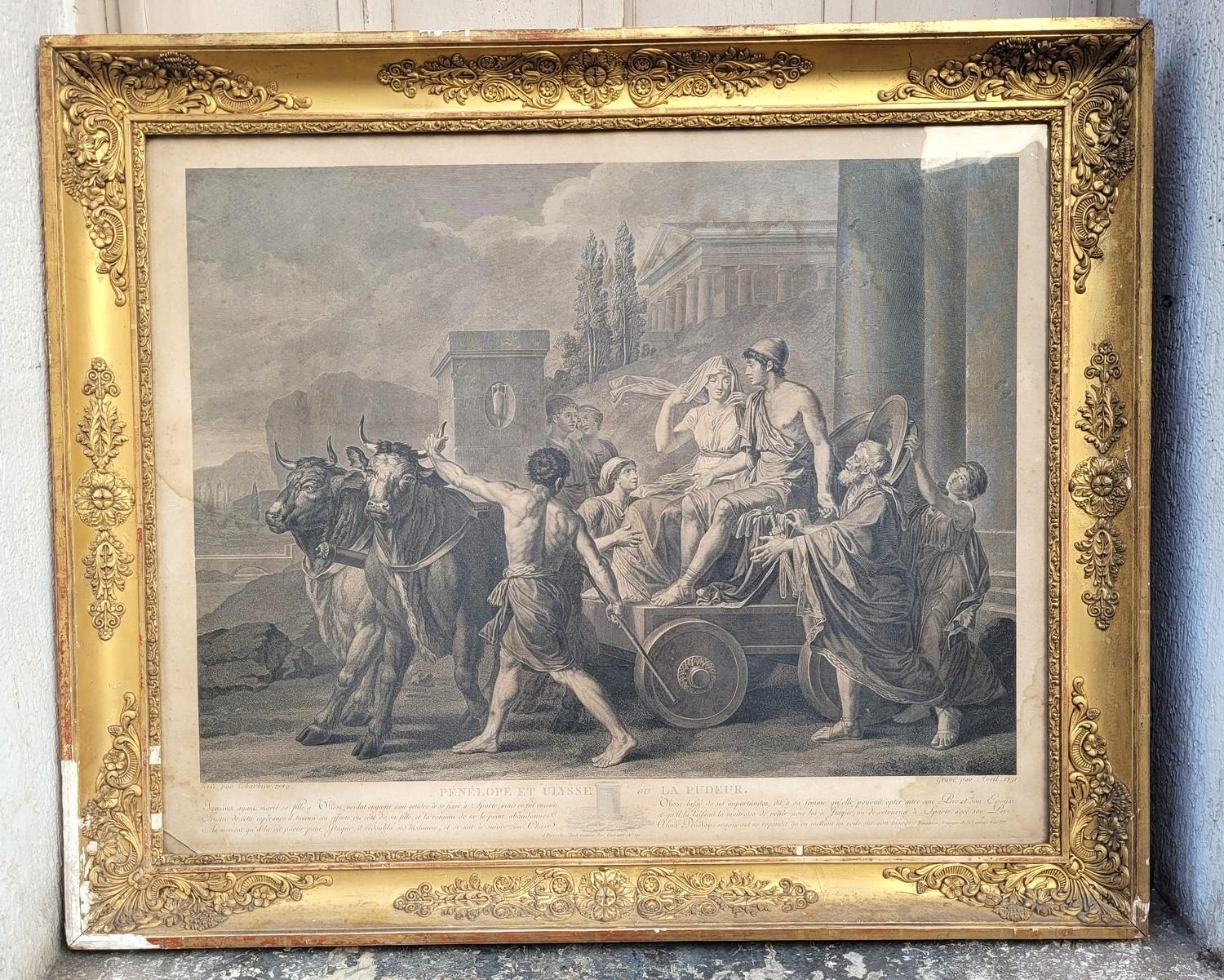 Pair of Framed Neoclassical Engravings, Late 18th Early 19th century For Sale 4