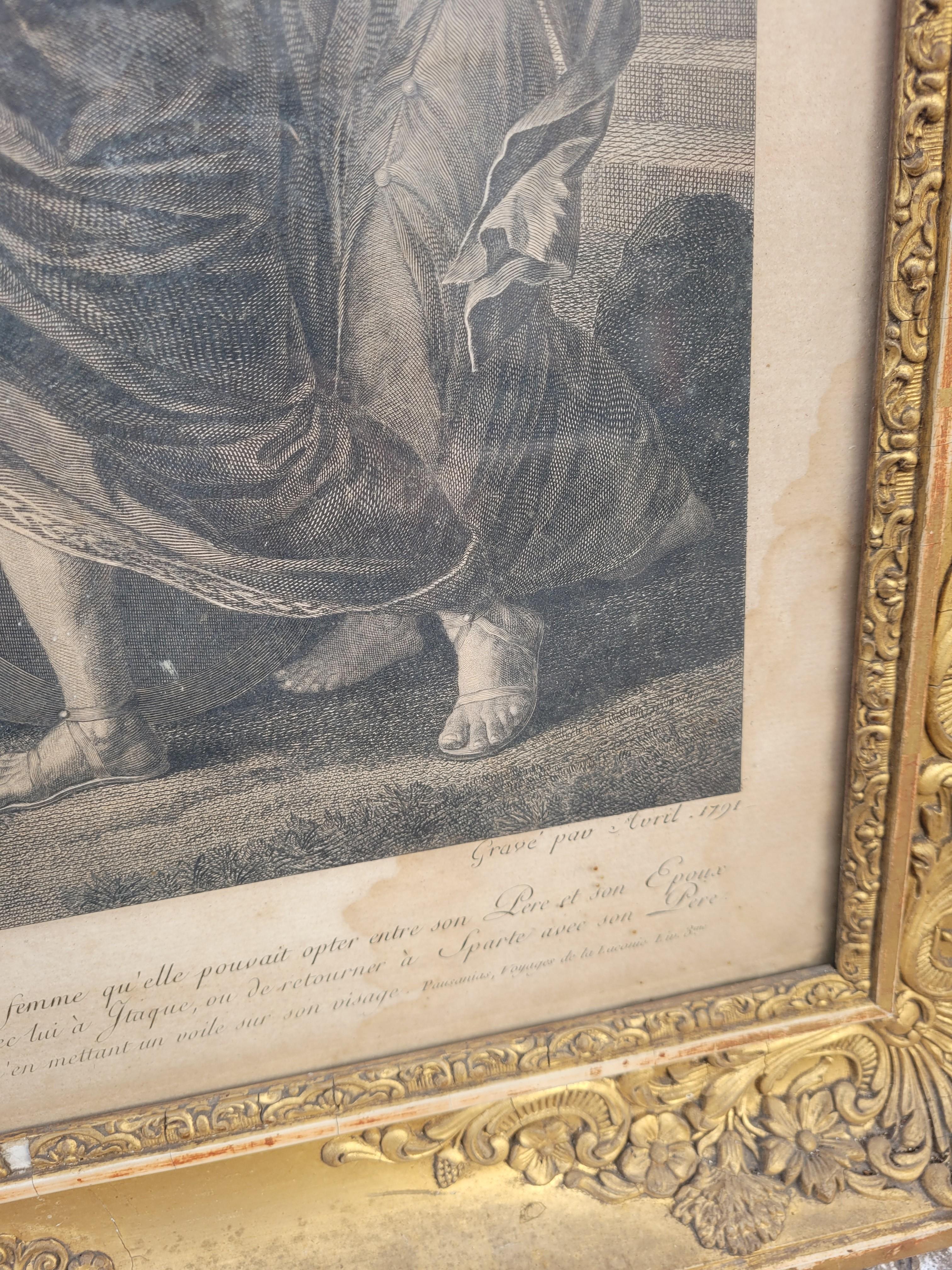 Pair of Framed Neoclassical Engravings, Late 18th Early 19th century For Sale 10
