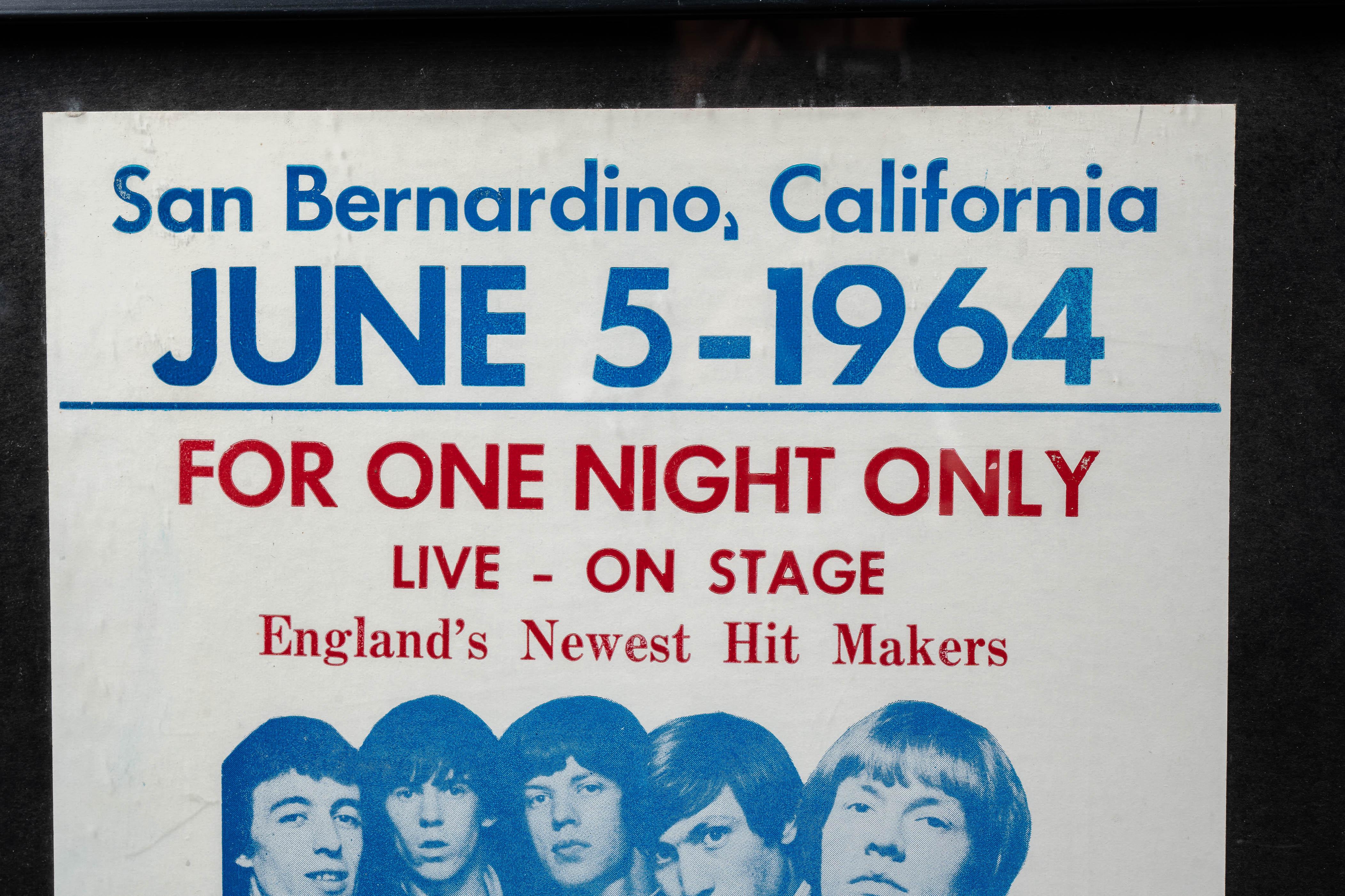 Coppia di poster incorniciati del tour statunitense dei Rolling Stones In condizioni buone in vendita a Dekalb, IL