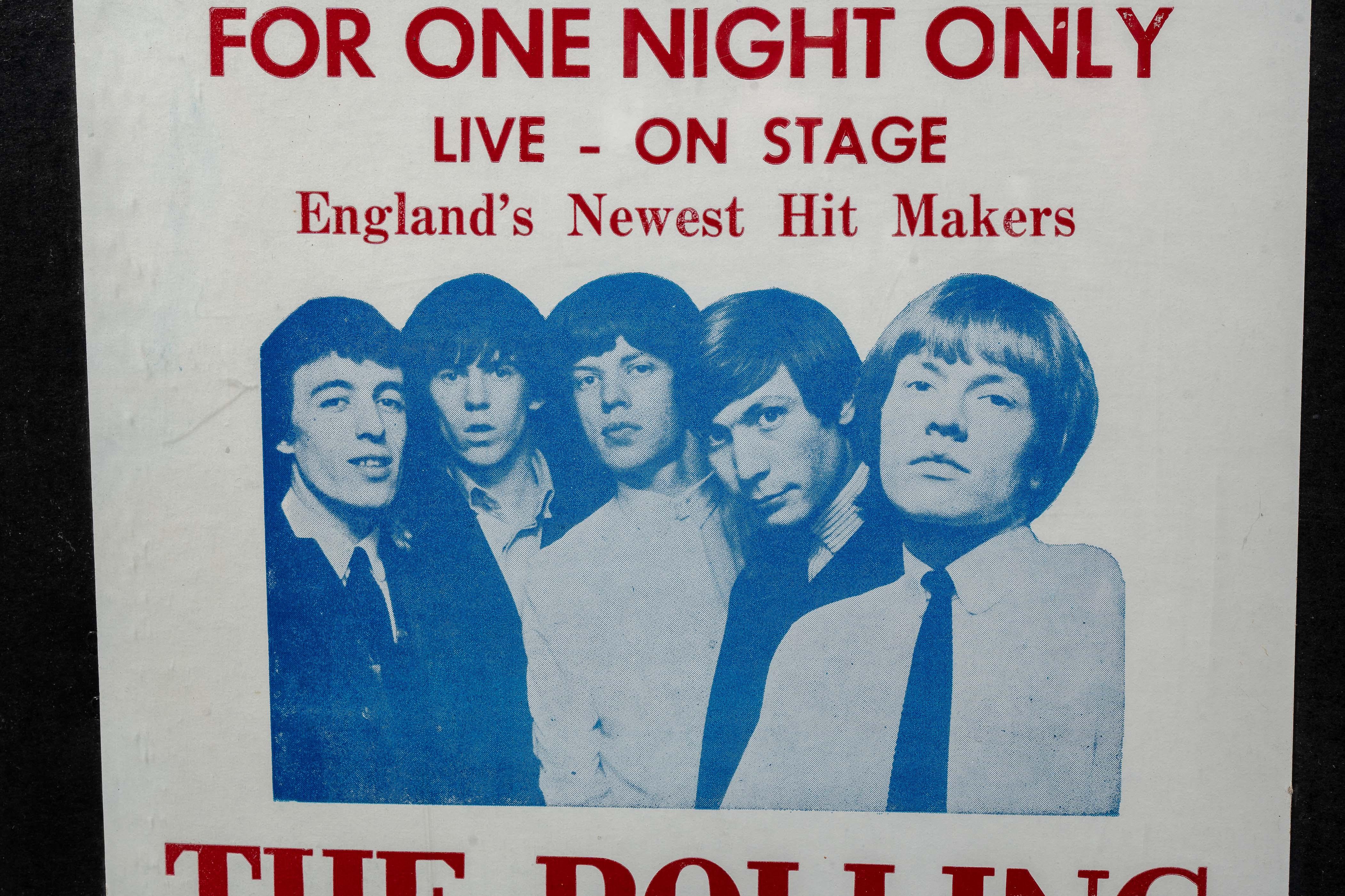 XX secolo Coppia di poster incorniciati del tour statunitense dei Rolling Stones in vendita