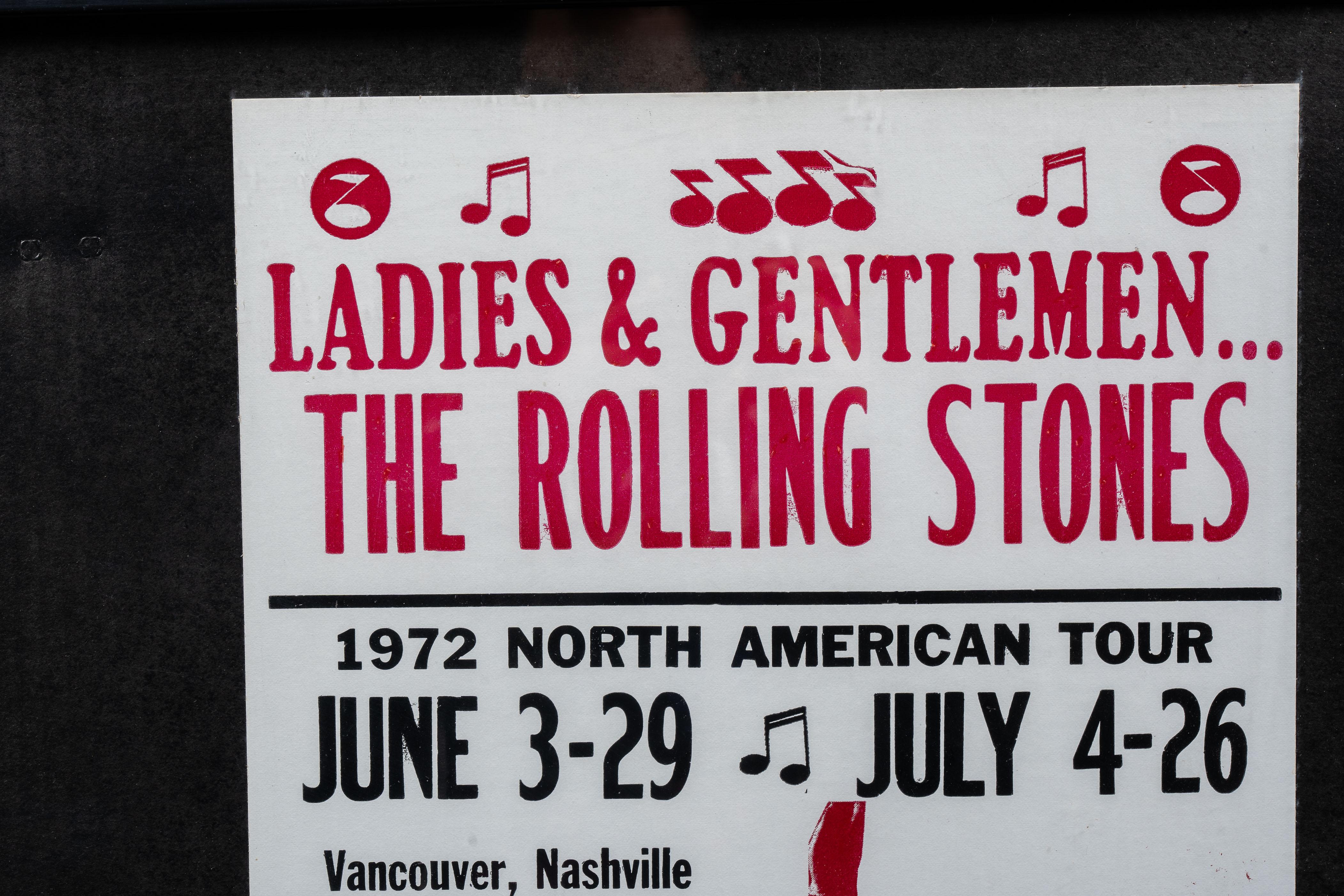 Coppia di poster incorniciati del tour statunitense dei Rolling Stones in vendita 1